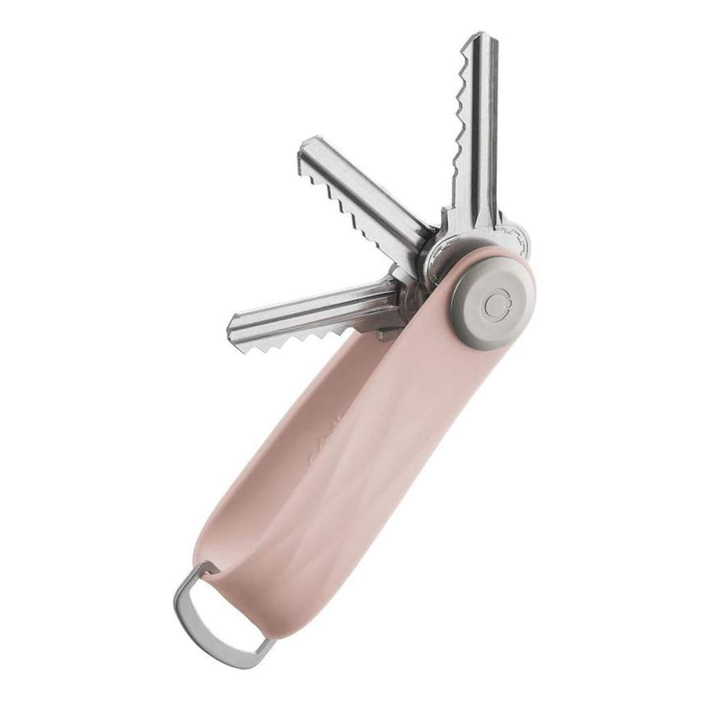 Orbitkey Active 2.0 Key Organizer - Slim Minimalist Key Holder for Home, Office & Travel - Dusty Pink | Perfect for Keychain, Car Keys & House Keys Organization