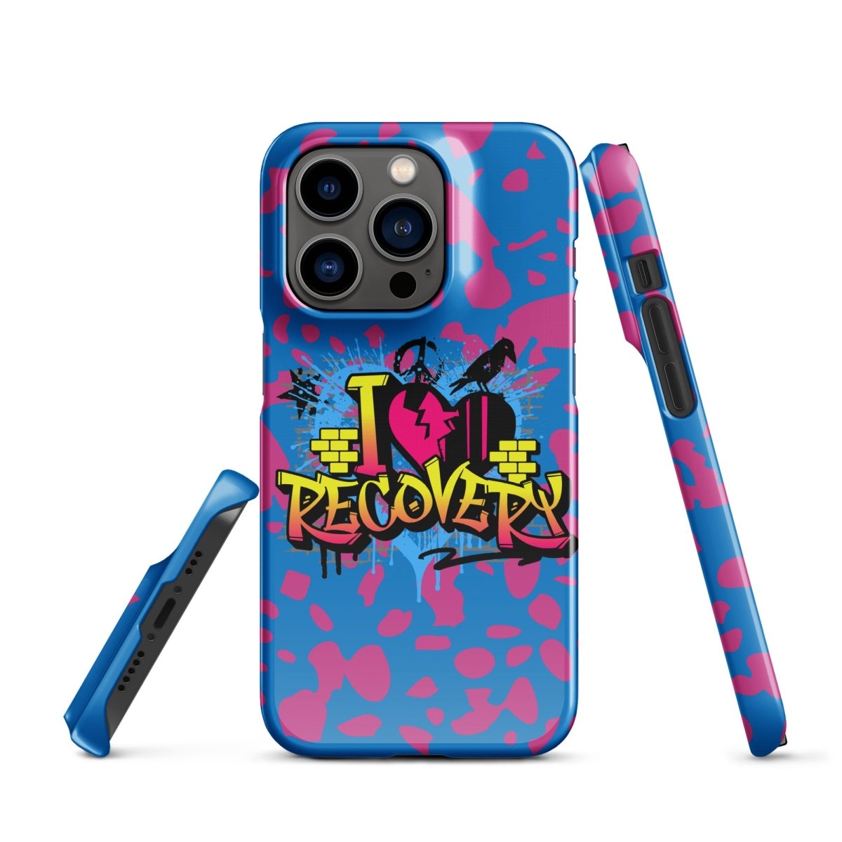 I Love Recovery iPhone Snap Case - Sobervation - Durable Protective Cover for iPhone - Perfect for Sober Living & Recovery Support