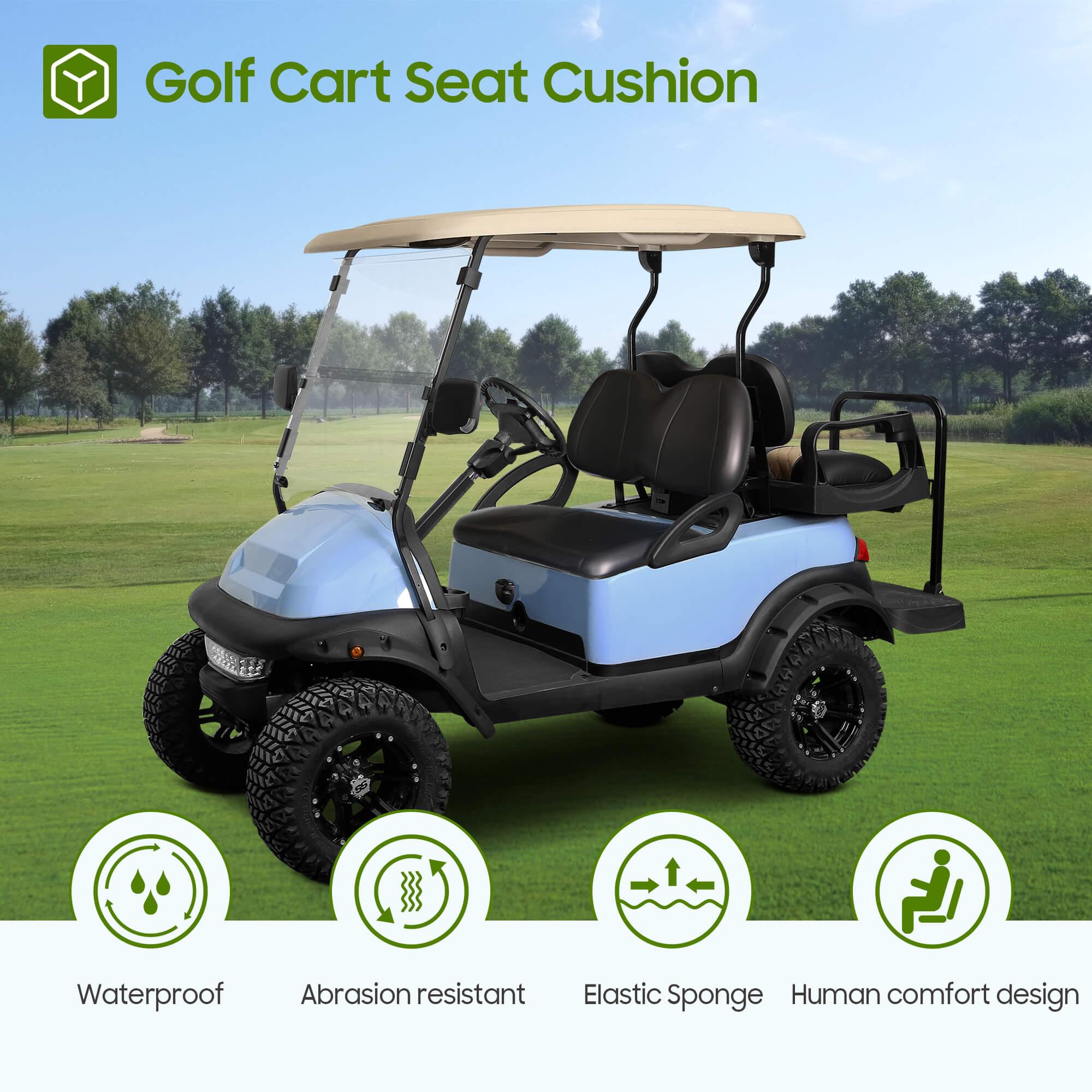 Premium Golf Cart Front Seat & Backrest for Club Car Precedent 10L0L - Comfortable Replacement Seat for Golf Carts, Perfect for Golf Courses & Resorts