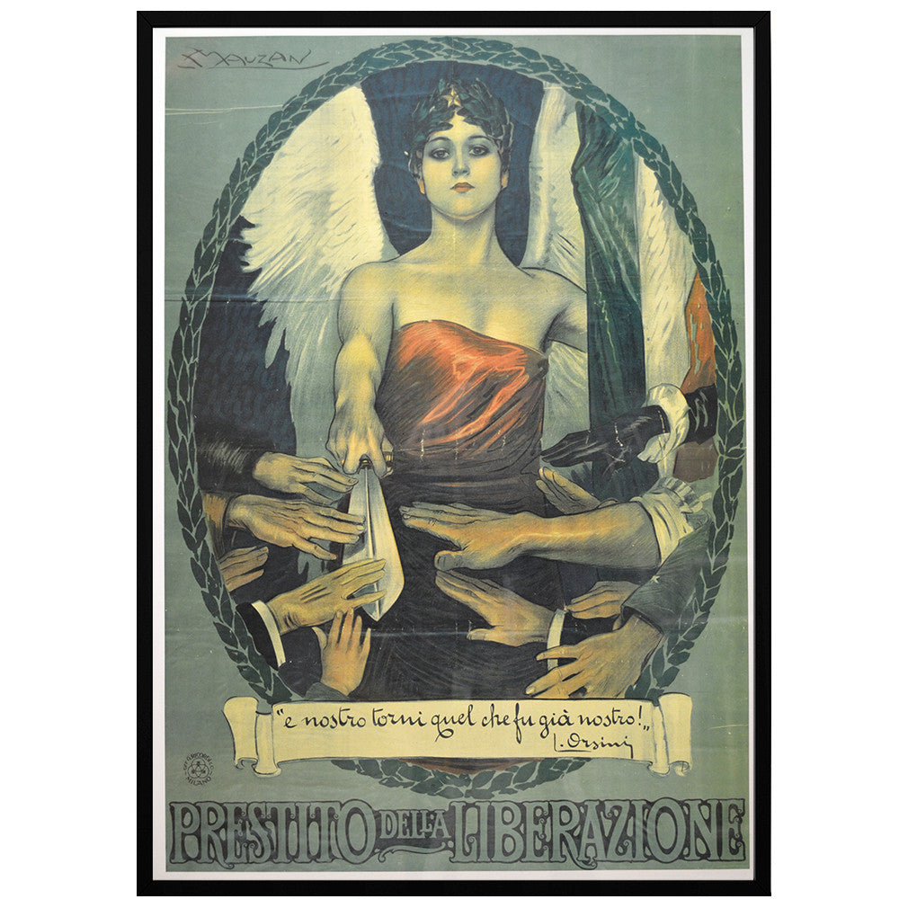 Liberation Loan Vintage Poster - WWI Historical Art Print for Home & Office Decor | Perfect for History Lovers, Classroom Displays & Themed Events