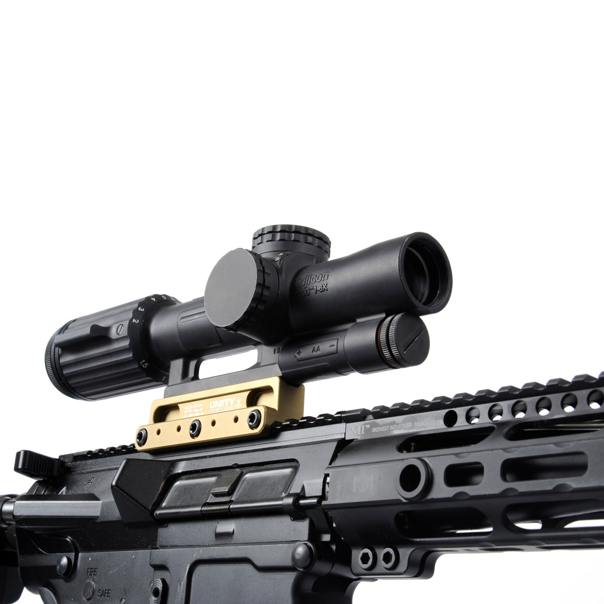 Unity Tactical FAST COG Series - Lightweight Picatinny Rail Mounted Combat Grip for AR-15, M4, and Tactical Rifles | Perfect for Competitive Shooting, Hunting, and Home Defense