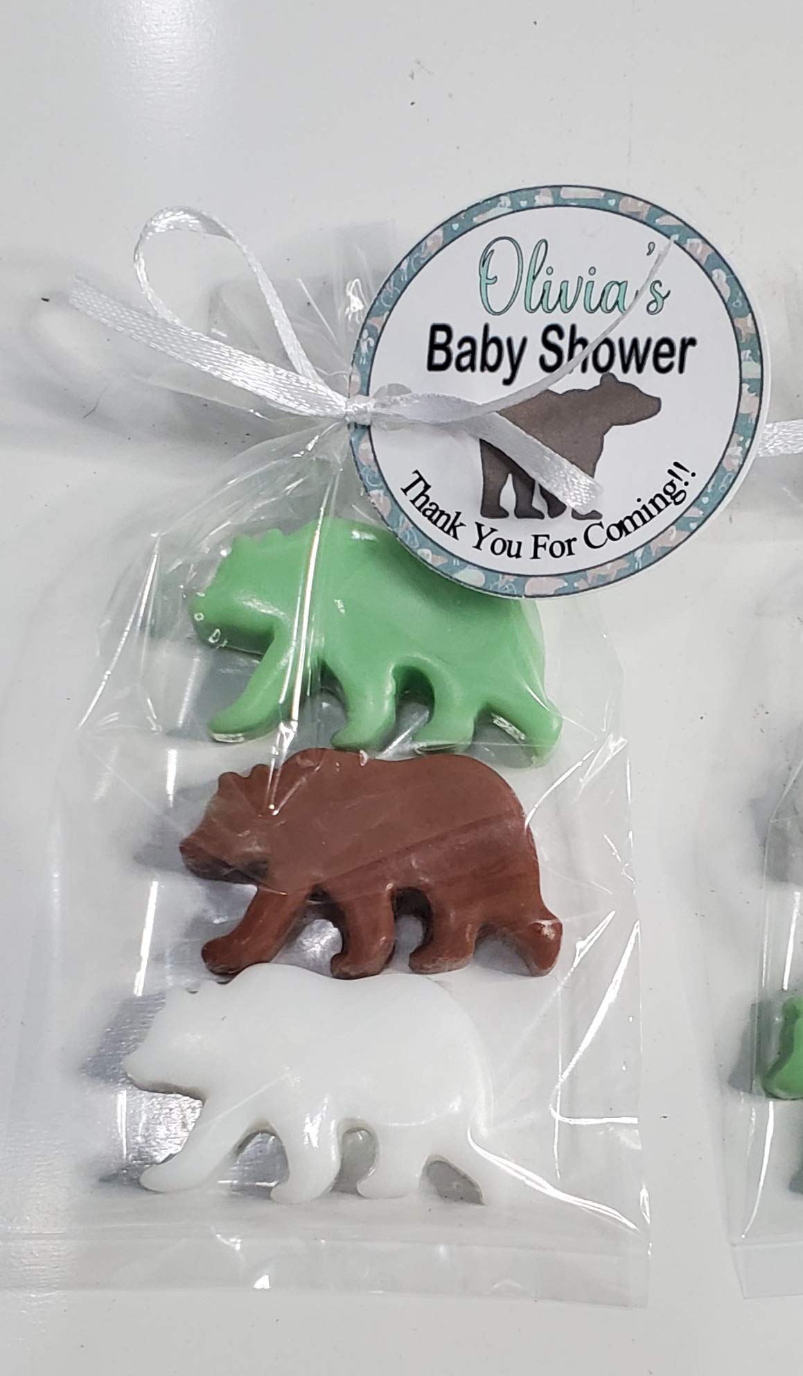 Little Bear Woodland Party Favors - Natural Scented Soap Gifts for Baby Showers, Birthdays & Special Occasions - Perfect for Woodland Theme Decorations & Party Favors