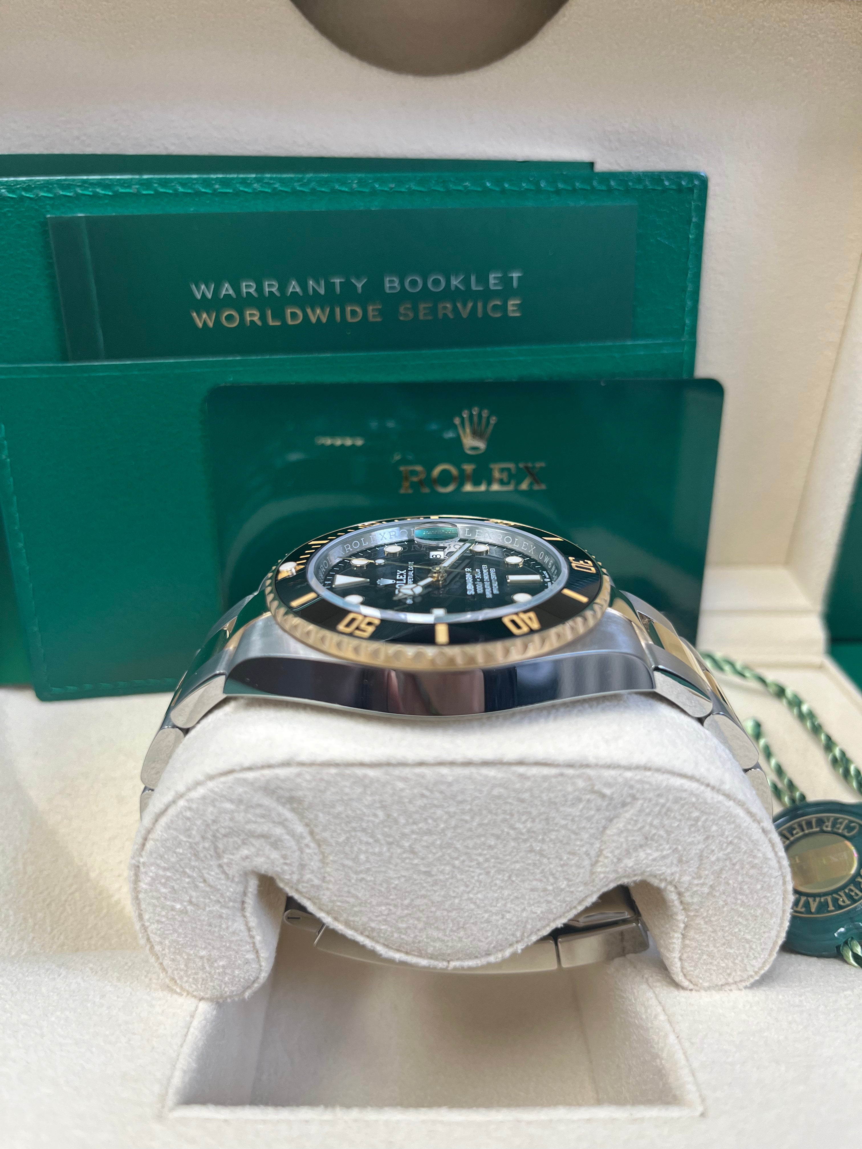 Rolex Submariner Two Tone Stainless Steel & Yellow Gold Watch - Black Dial with Ceramic Bezel (Ref# 126613LN) | Luxury Diving Watch for Men, Perfect for Professional Divers & Formal Occasions