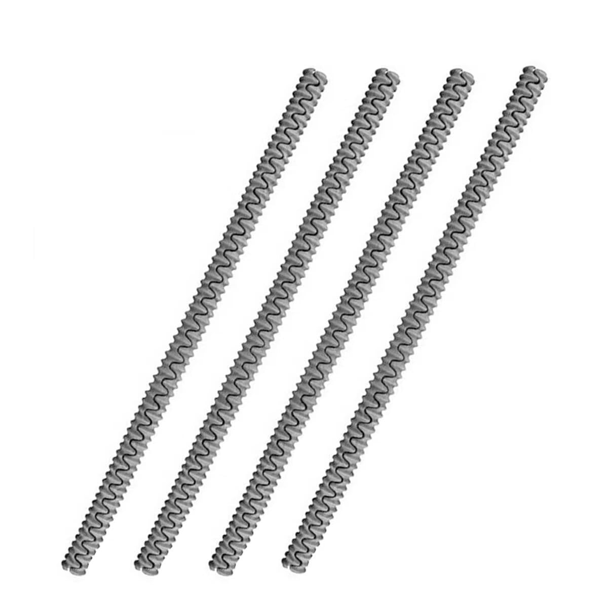 Heat Resistant Silicone Oven Rack Guards (4 Pack) - 14 Inch Long Oven Rack Edge Protector Covers - Prevent Hand & Arm Burns - Gray - Perfect for Baking, Roasting & Grilling Safely