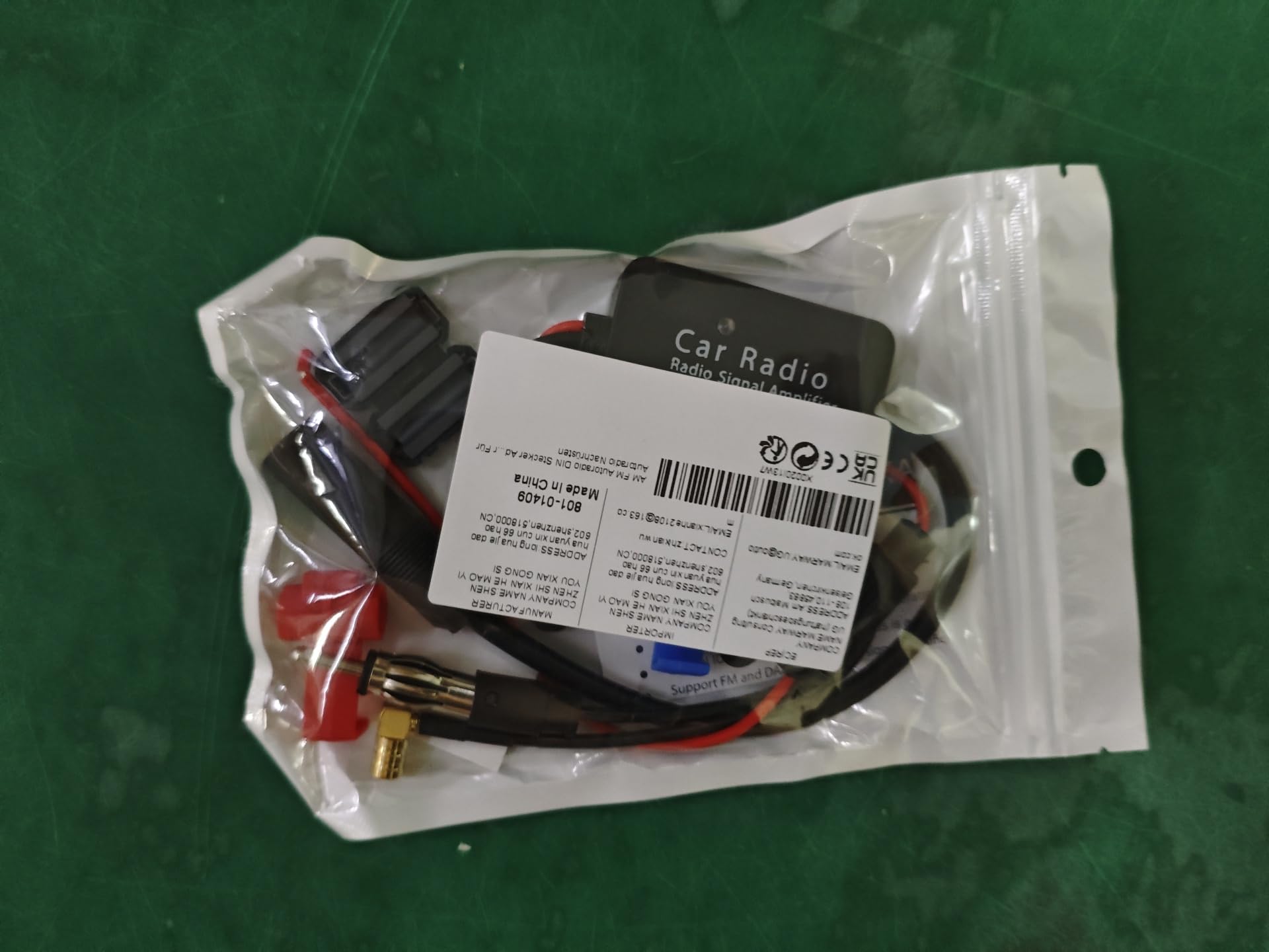12V Car Radio Antenna Amplifier - FM Signal Booster for Car Audio Stereo System | Improve Reception for Road Trips & Commuting