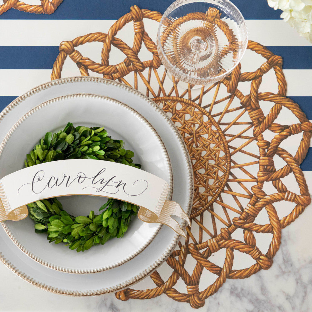 Eco-Friendly Rattan Weave Placemats Set of 4 - Natural Fiber Table Mats for Dining, Kitchen, and Outdoor Picnic Use