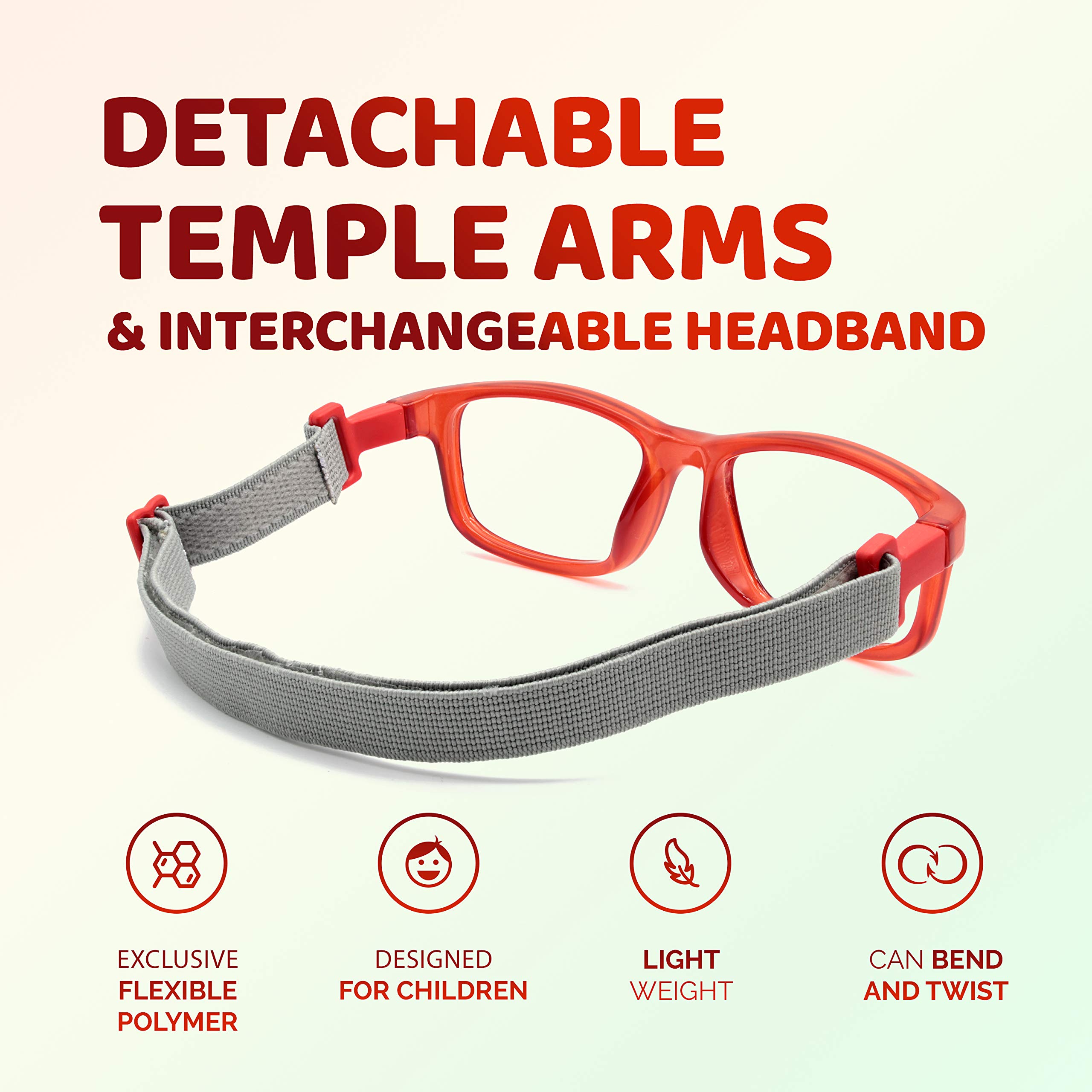 Unbreakable Kids Glasses - Flexible & Durable Children's Eyewear for Active Lifestyles - Perfect for School, Sports, and Outdoor Play - Model 3003