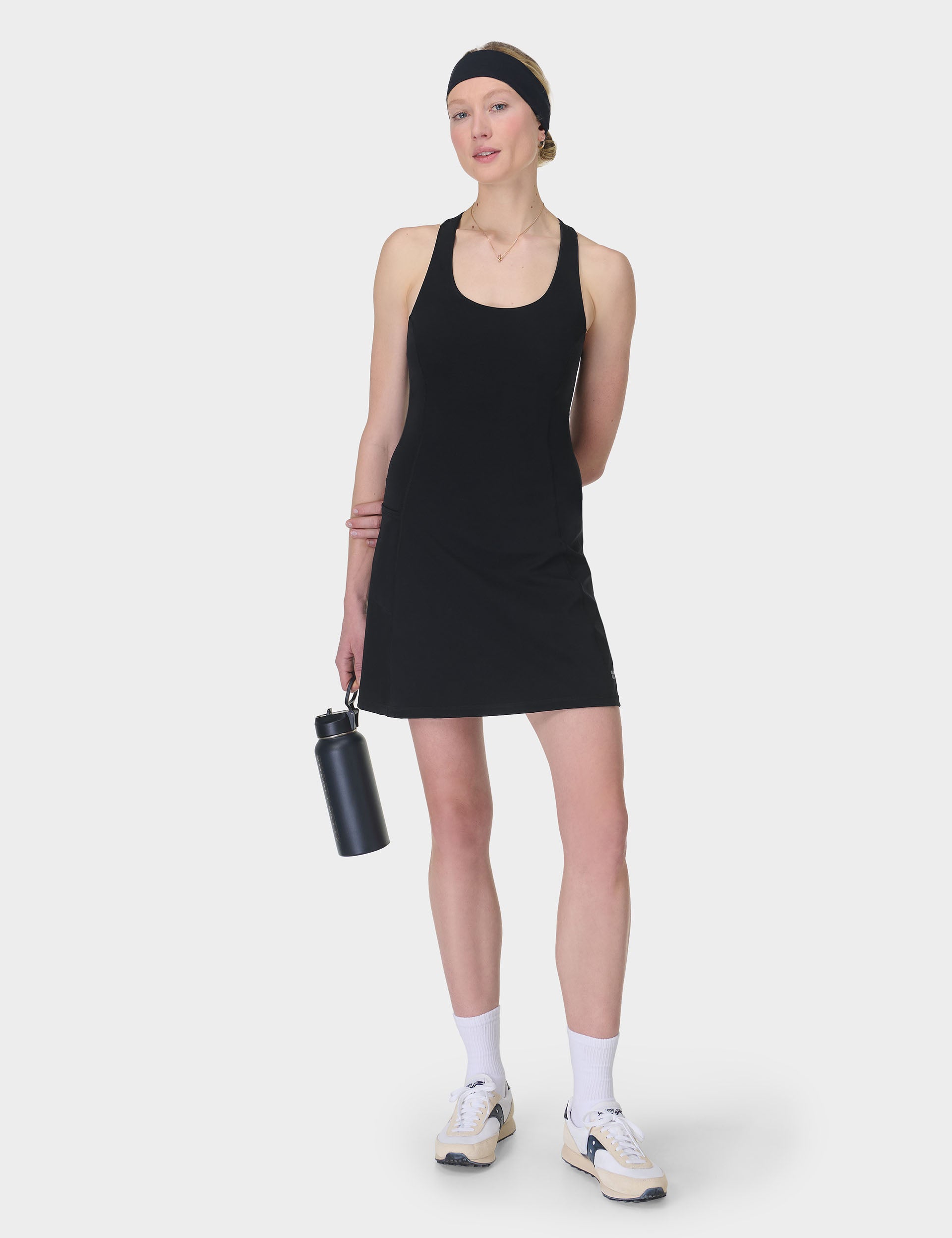 Power Workout Dress - Black | Women's Fitness & Gym Wear | Perfect for Yoga, Running & Active Lifestyle