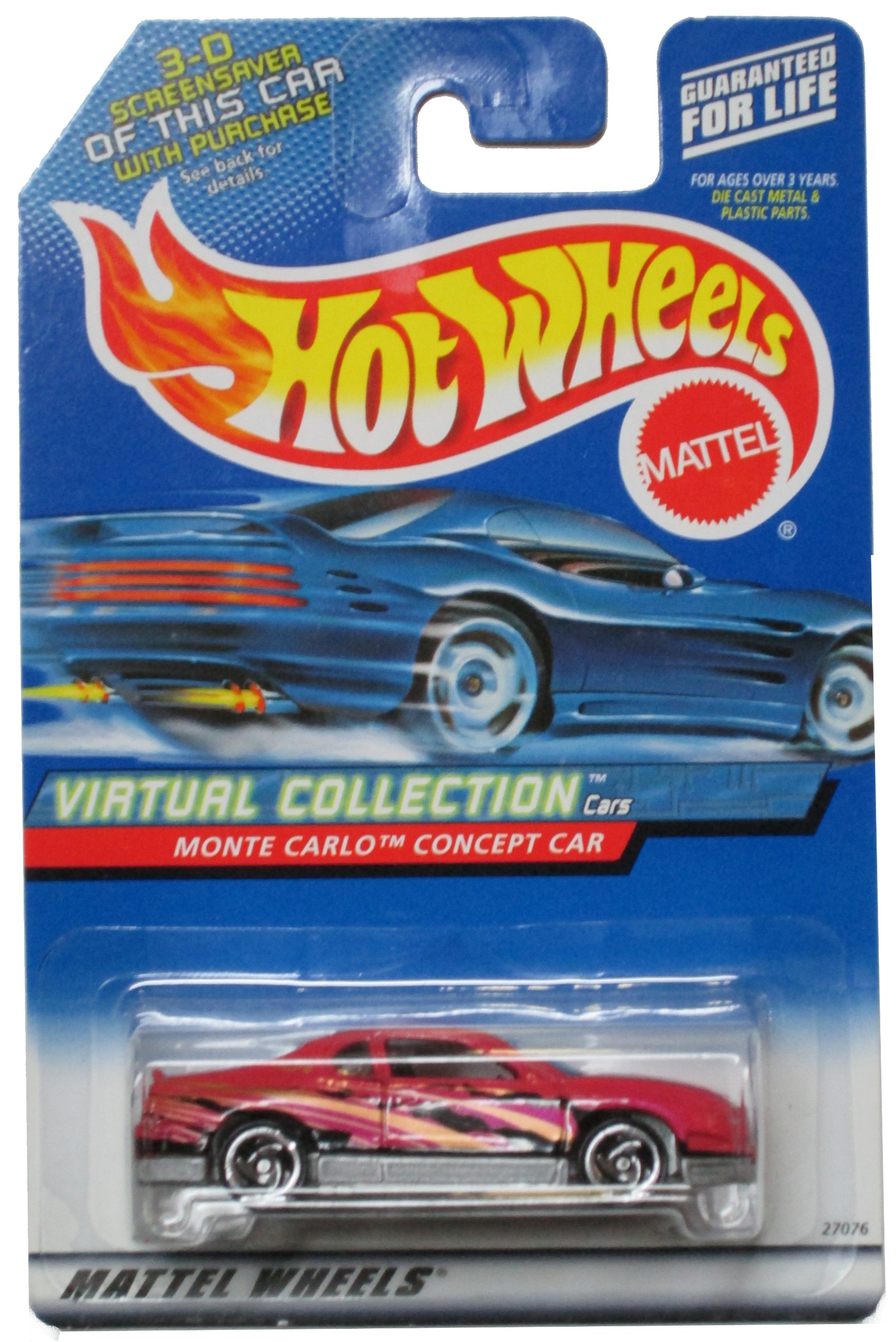 Hot Wheels Virtual Collection Monte Carlo Concept Car - 1:64 Scale Die-Cast Model Toy for Kids & Collectors - Perfect for Play, Display, and Racing Games