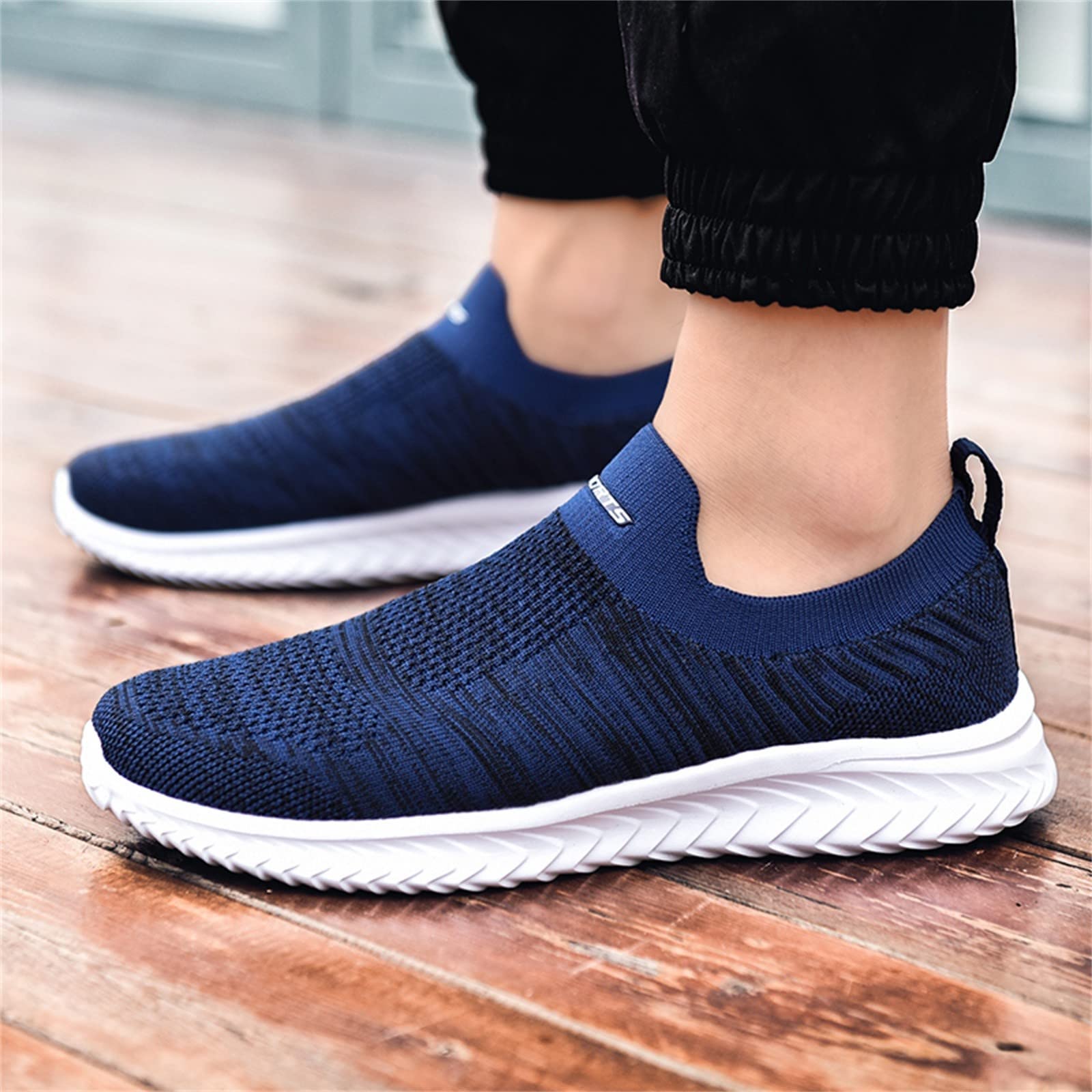 Women's Non-Slip Lightweight Walking Sneakers - Comfortable Casual Tennis Shoes for Women | Trendy White Slip-On Loafers for Walking, Work & Everyday Wear