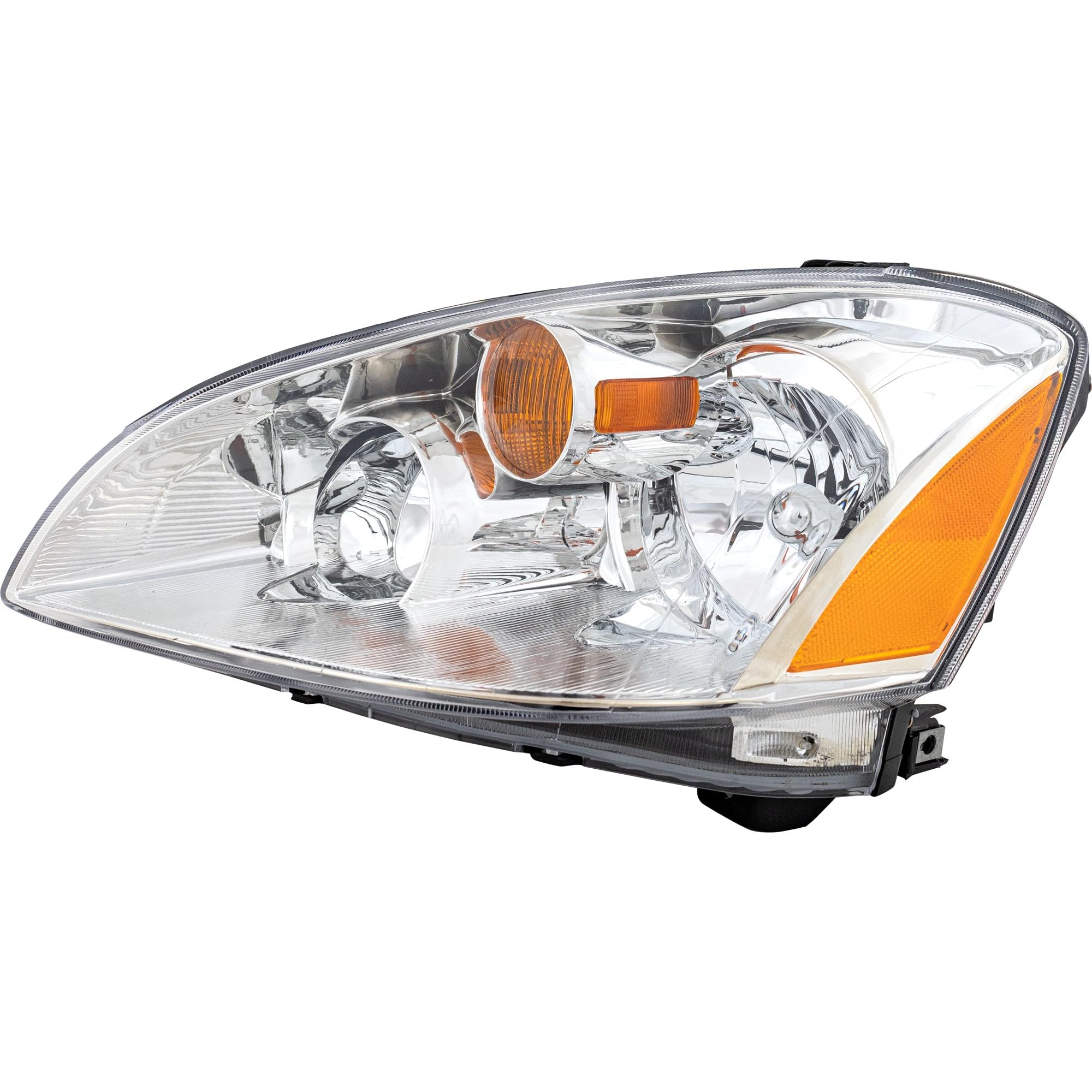 Go-Parts - Replacement Headlights Assembly Pair for Nissan Altima 2002-2004 (Passenger & Driver Side) - Halogen Reflector Headlamps with High/Low Beam Bulbs Included - Perfect for Night Driving & Road Safety