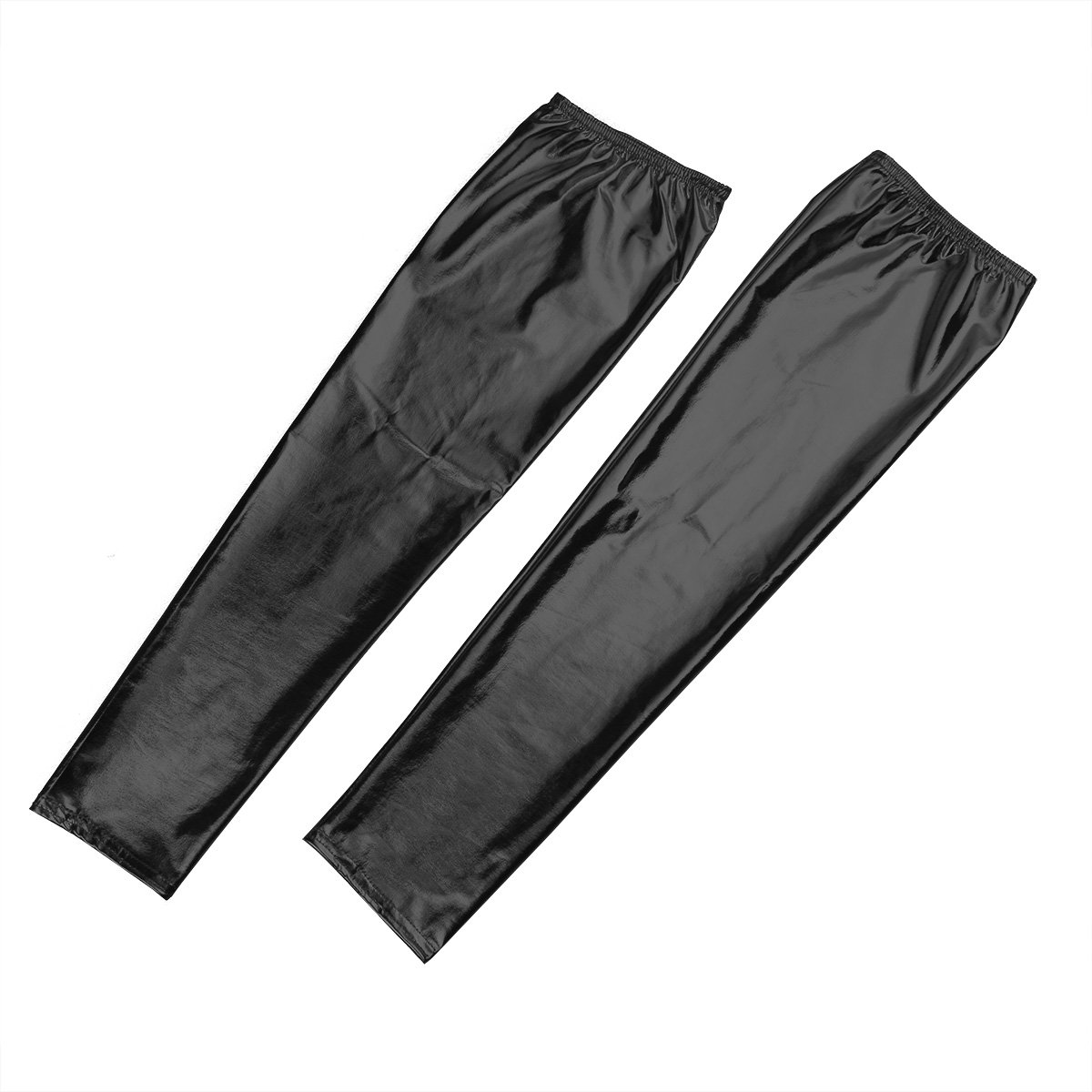 Sexy Wet Look Spandex Thigh High Stockings for Women - Footless Leg Wraps, Stretchy & Comfortable - Perfect for Cosplay, Dance, Halloween & Night Out