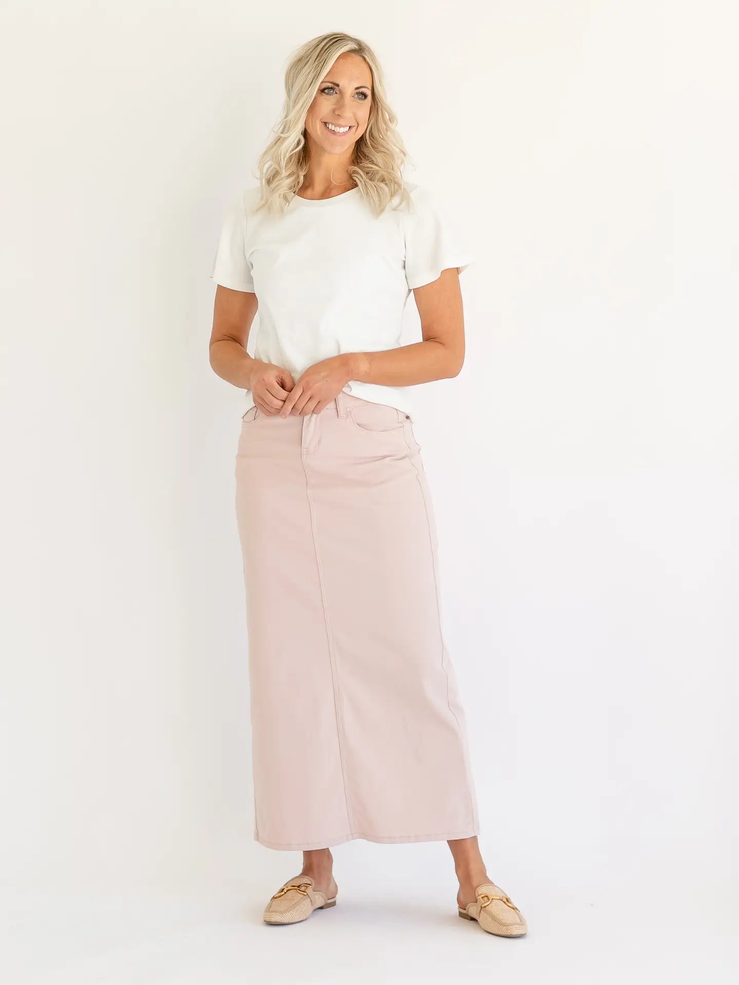 Stella Maxi Skirt for Women - Flowy Long Boho Skirt with Elastic Waist | Perfect for Beach, Vacation & Summer Outfits