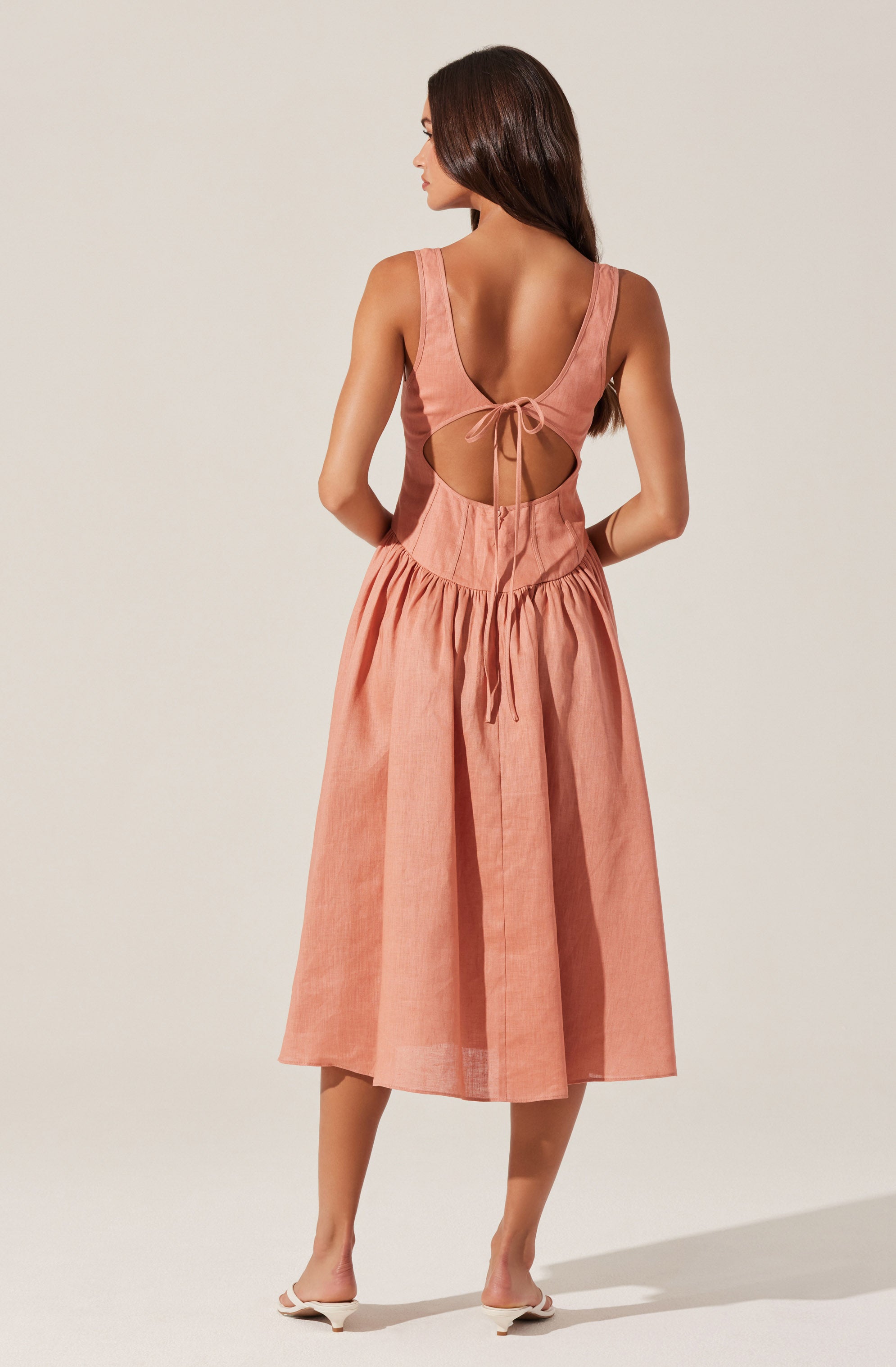 Thierry Linen Midi Dress for Women - Breathable Summer Casual Dress with Pockets | Perfect for Beach, Vacation & Everyday Wear