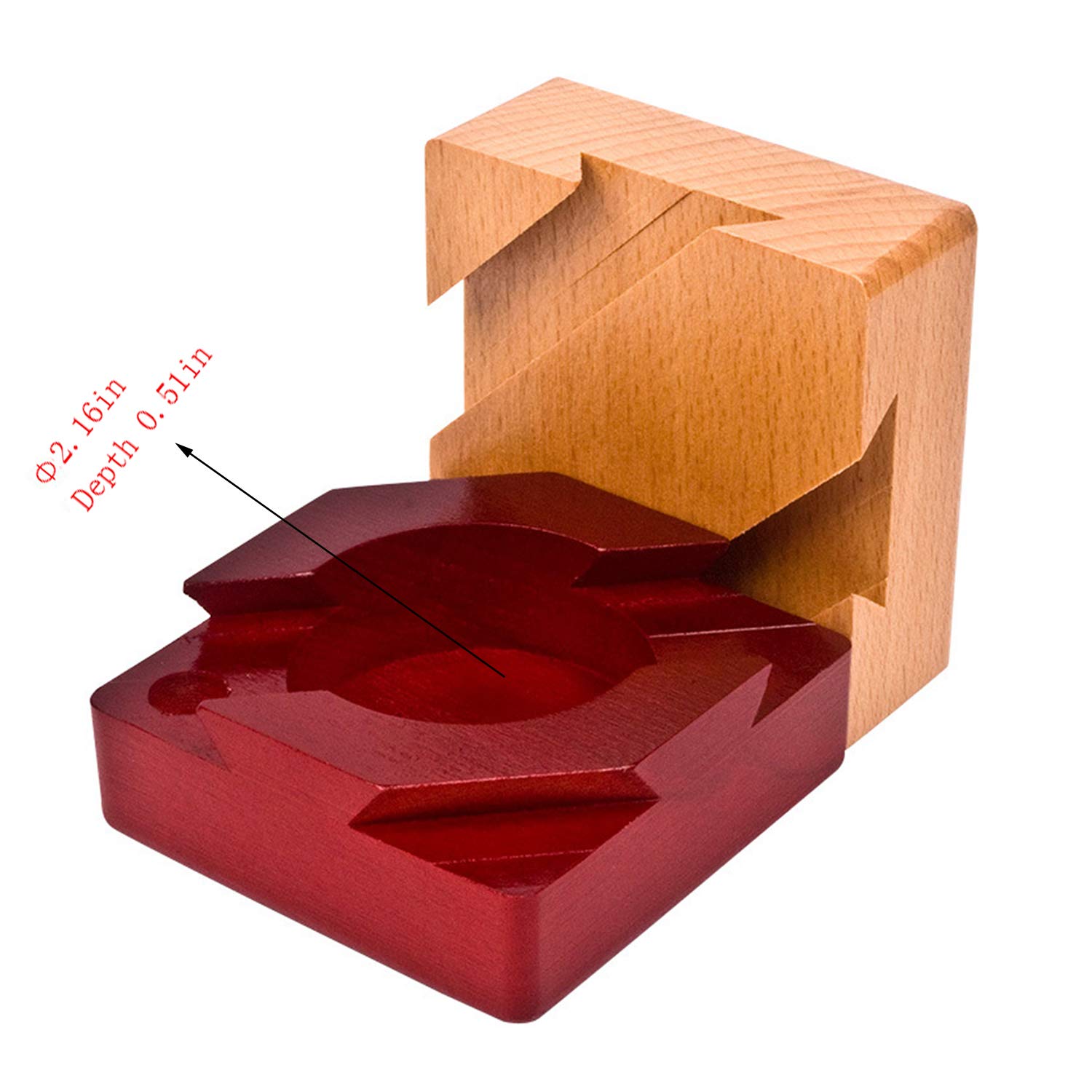Ahyuan 3D Wooden Puzzle Box - Brain Teaser Magic Drawer Jewelry Gift Box & Logic Puzzle Cube Toy for Kids Adults - Perfect for Birthday Gifts, Home Decor and Stress Relief