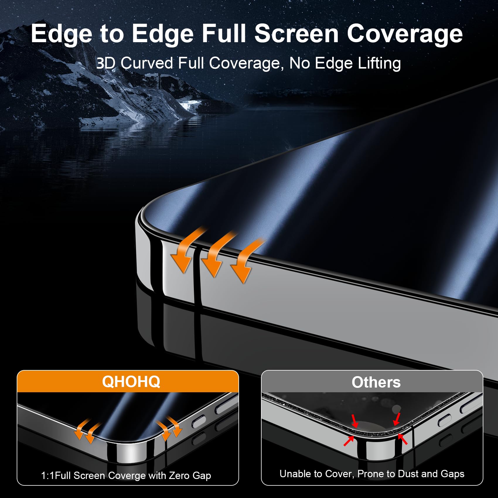 QHOHQ Protective Case for Xiaomi Redmi Note 10/Note 10S (Excluding Note 10 5G) - 360° Rotating Stand, Military-Grade Drop Protection, Transparent PC Back with Soft TPU Edge - Includes 2 Pack Screen Protectors - Perfect for Work, Travel and Daily Use
