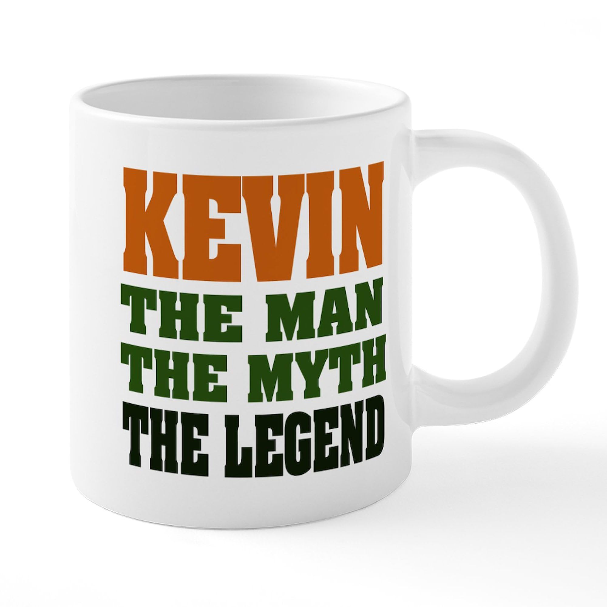 KEVIN The Legend 20 oz Ceramic Coffee Mega Mug - Large Insulated Coffee Cup for Home, Office & Gifts | Funny Novelty Coffee Mug for Tea, Hot Chocolate & Beverages
