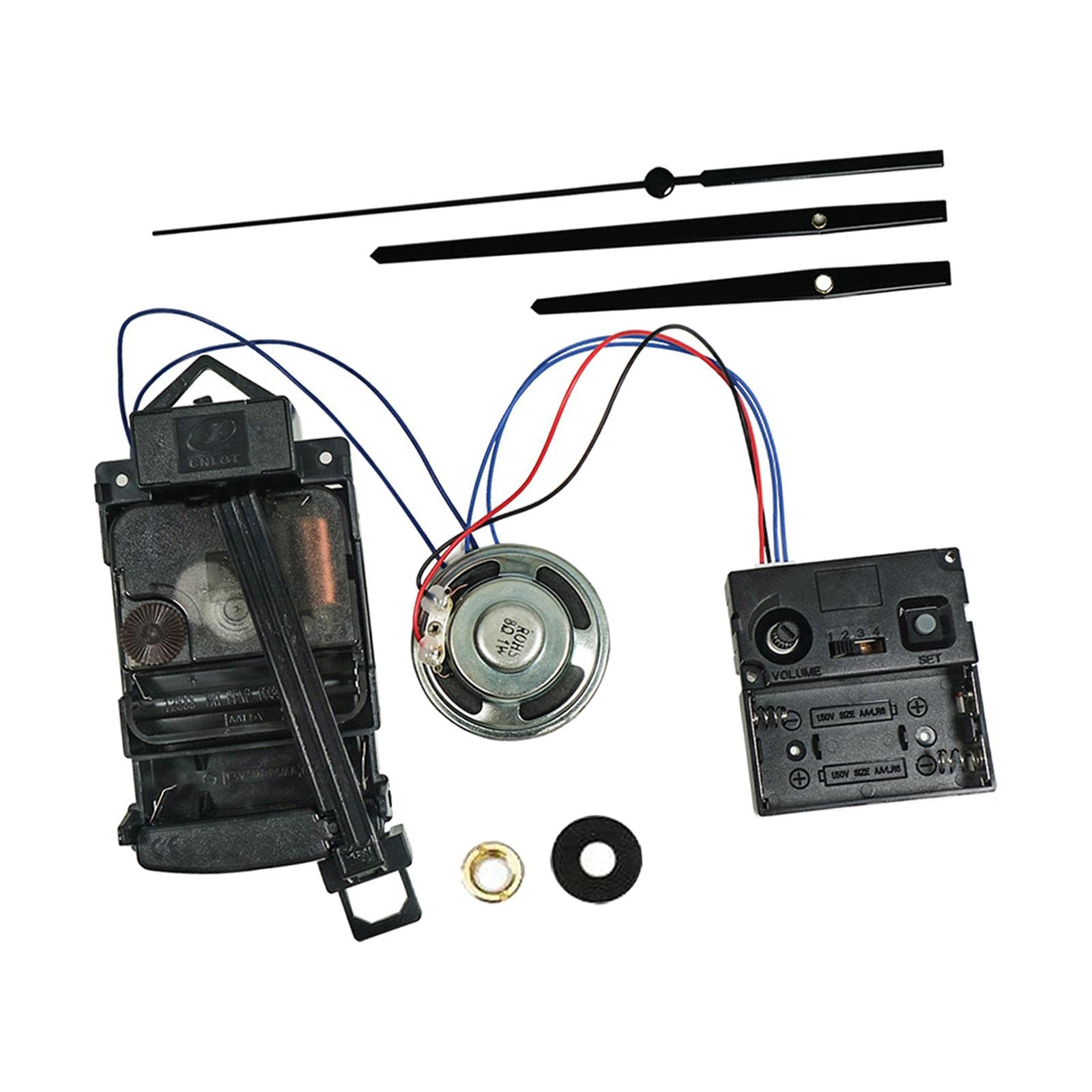 Milageto DIY Pendulum Clock Movement Mechanism Kit - Replacement Parts for Clock Making with Pendulum Shaft, Music Box & Speaker - Perfect for Home Decor, Wall Clocks & Craft Projects