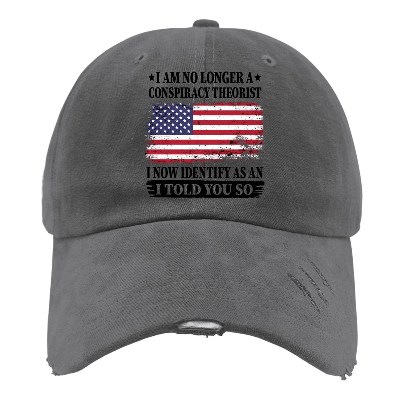 Funny Baseball Cap for Men & Women - 'I Told You So' Dad Hat - Adjustable Cotton Snapback for Everyday Wear | Perfect for Jogging, Outdoor Activities & Casual Outfits