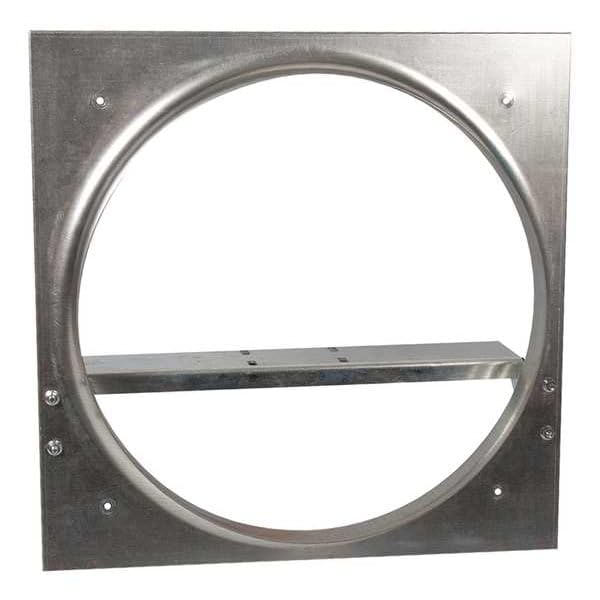 16x16 Galvanized Exhaust Fan Venturi Frame - Durable Metal Air Vent Cover for Kitchen, Bathroom, and Industrial Ventilation Systems