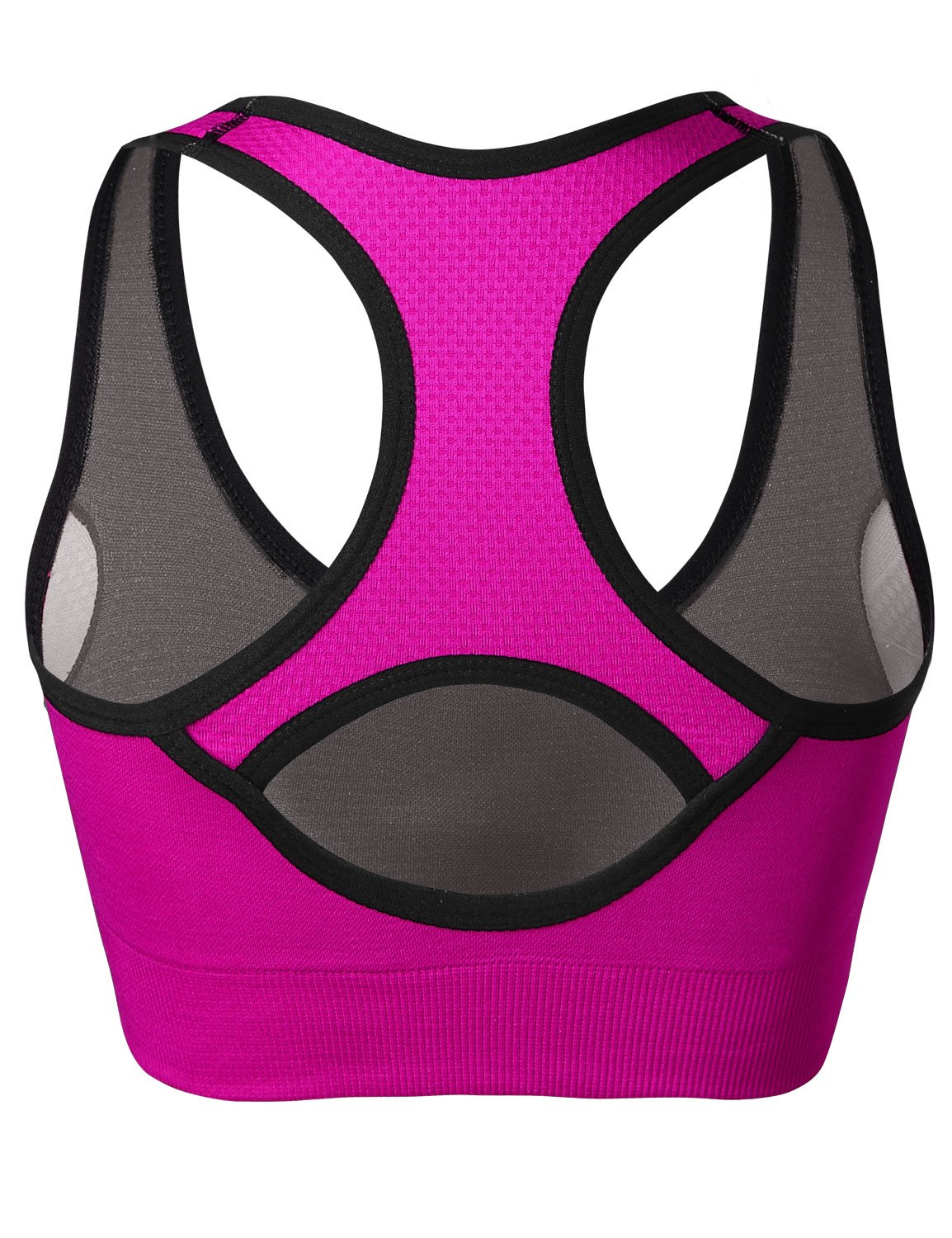 Women's Match Racerback Sports Bras - Padded Seamless Workout Tops for Yoga, Gym, Running & Fitness | Supportive Strappy Design for Active Lifestyles