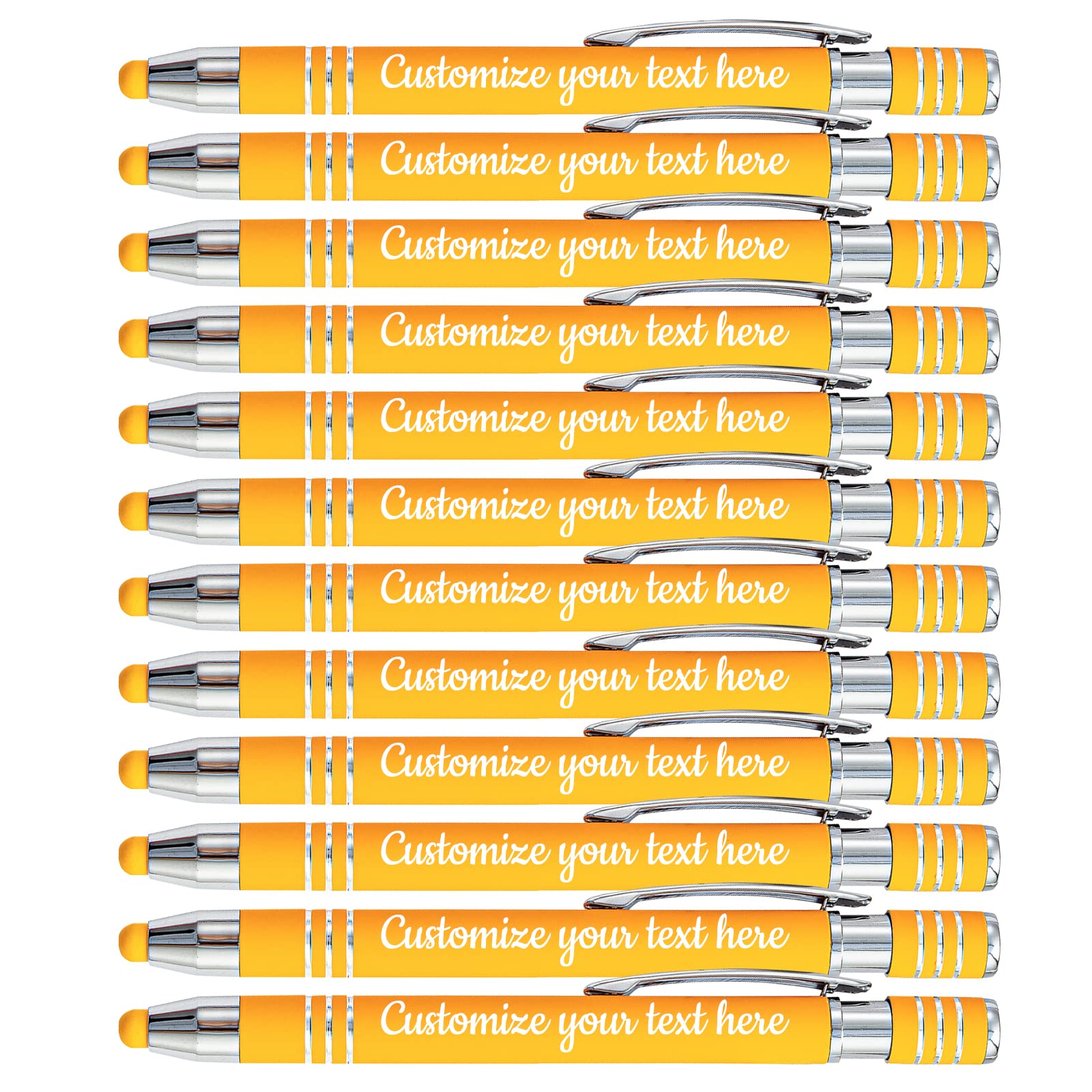 Custom Engraved Pens with Name & Logo - Personalized Ballpoint Pens for Office, Business, Wedding, Birthday & Graduation Gifts - Bulk Pack of 300 - Perfect for Corporate Events, Promotions & Special Occasions