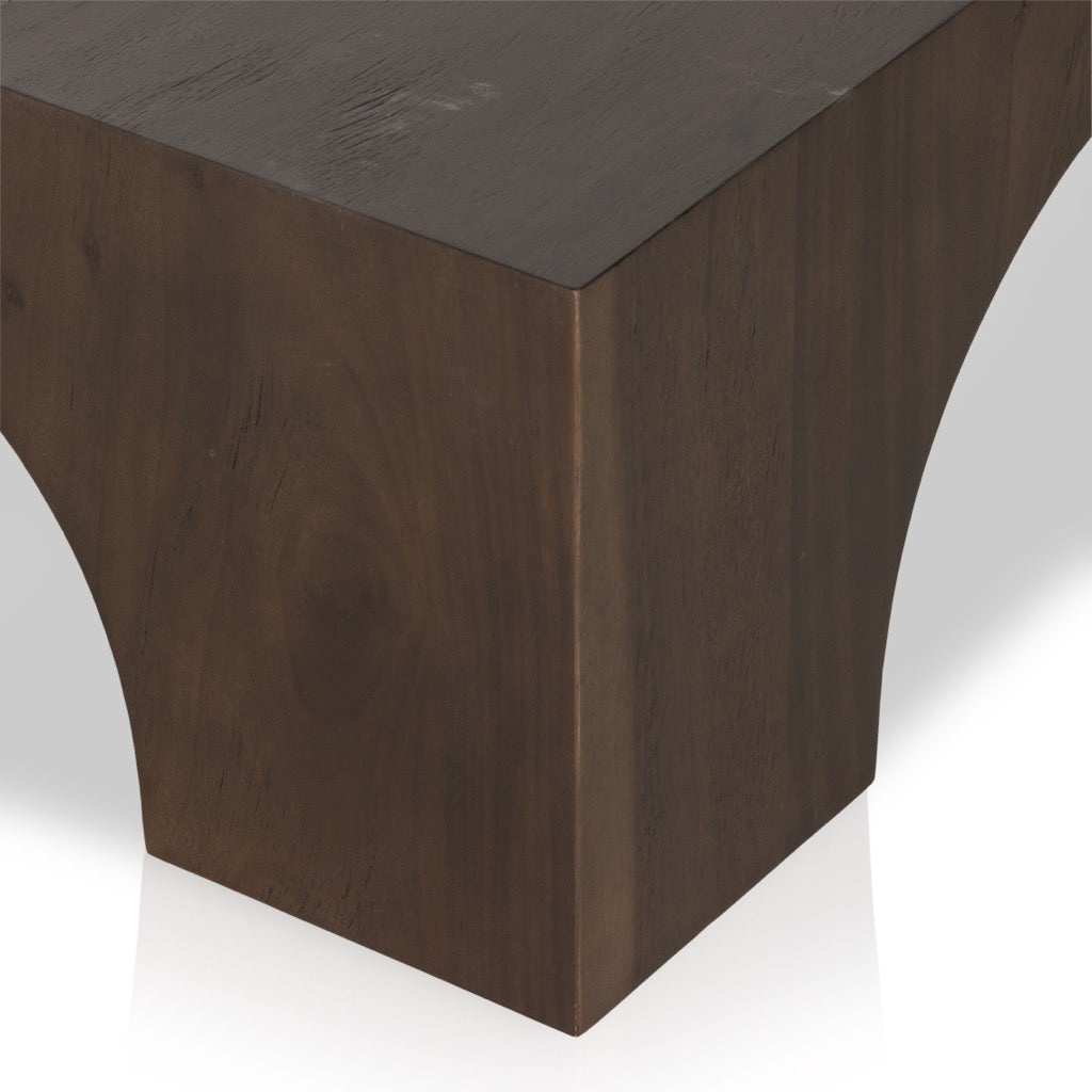 Fausto Coffee Table - Solid Smoked Guanacaste Wood Modern Living Room Furniture for Home Decor & Coffee Time