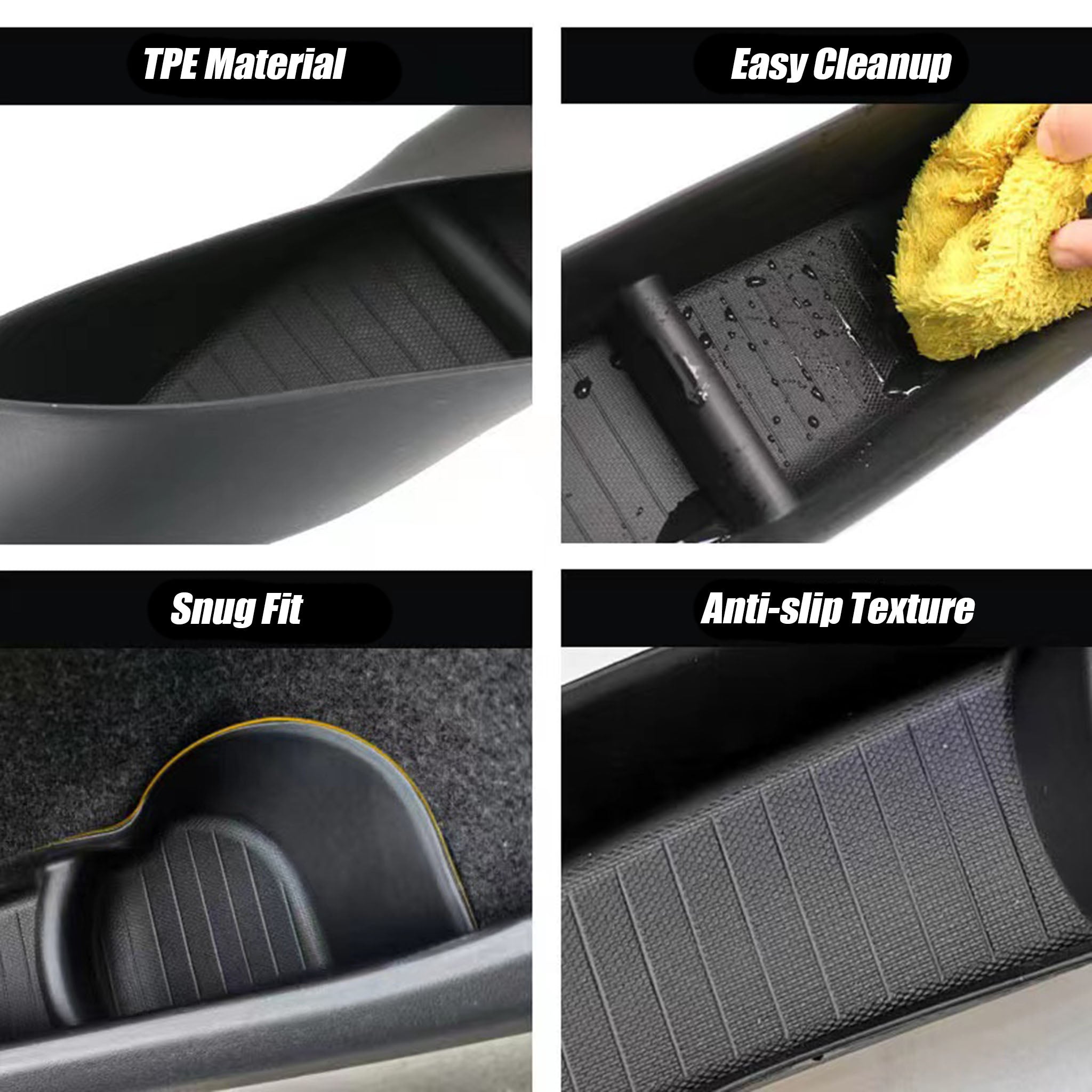 Tesla Model Y Side Door Storage Tray 2020-2024 | Car Organizer Accessories for Phone, Keys & Small Items | Perfect for Road Trips & Daily Commute