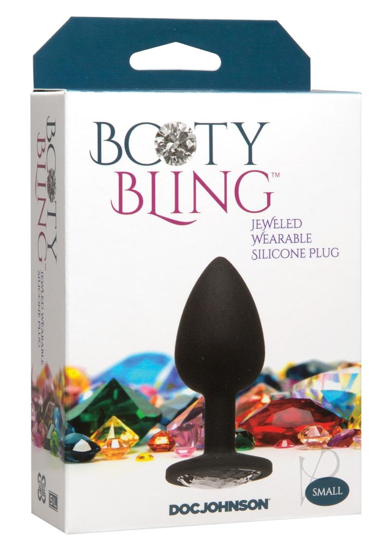 Sparkling Silver Small Silicone Anal Plug with Jeweled Design - Perfect for Sensual Play, Bachelorette Parties & Adult Gift Giving