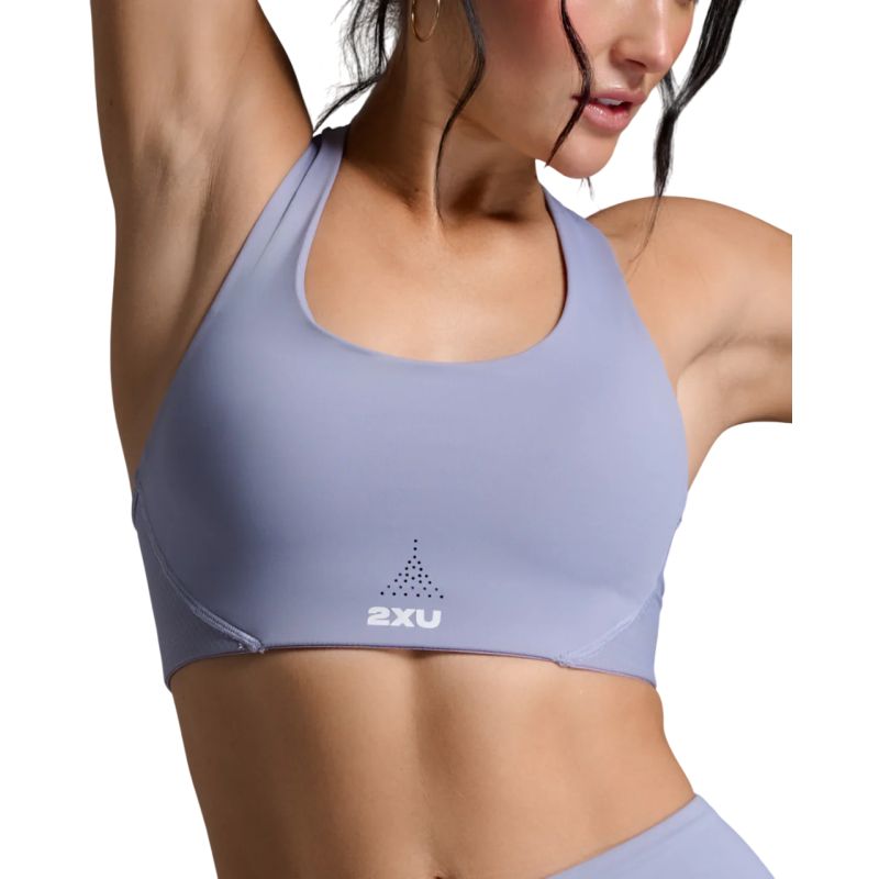 2XU Aero Mesh Medium Impact Sports Bra for Women - High Support Workout Top for Running, Yoga & Gym - Breathable Comfort for Active Lifestyles