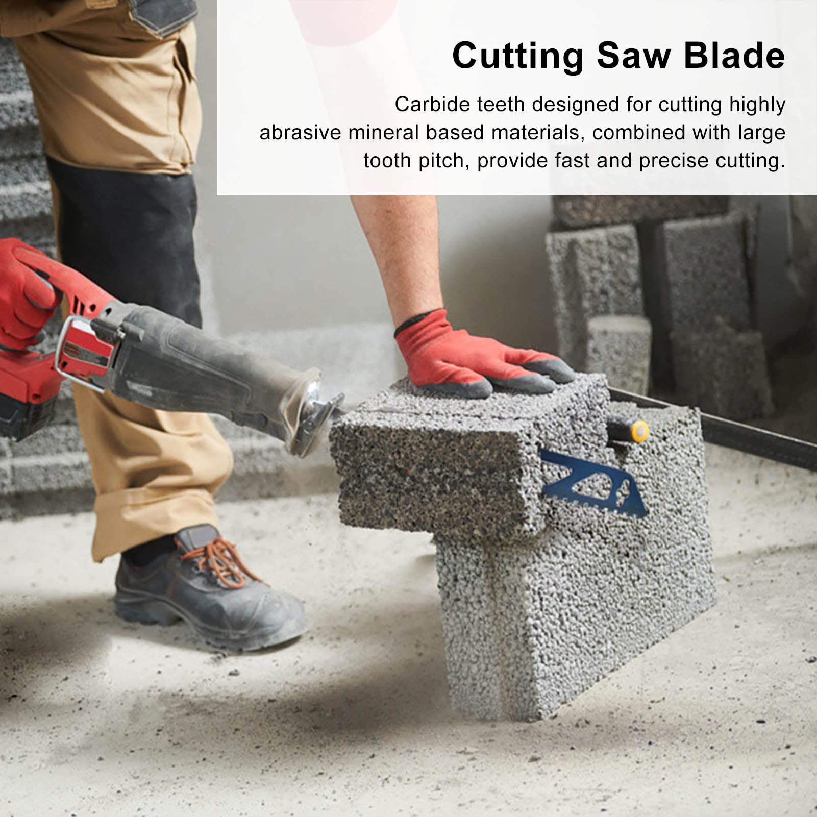 Premium Tungsten Carbide Reciprocating Saw Blades for Woodworking - High Efficiency, Easy Installation - Ideal for DIY Projects, Carpentry & Home Renovations (Model S1243HM)