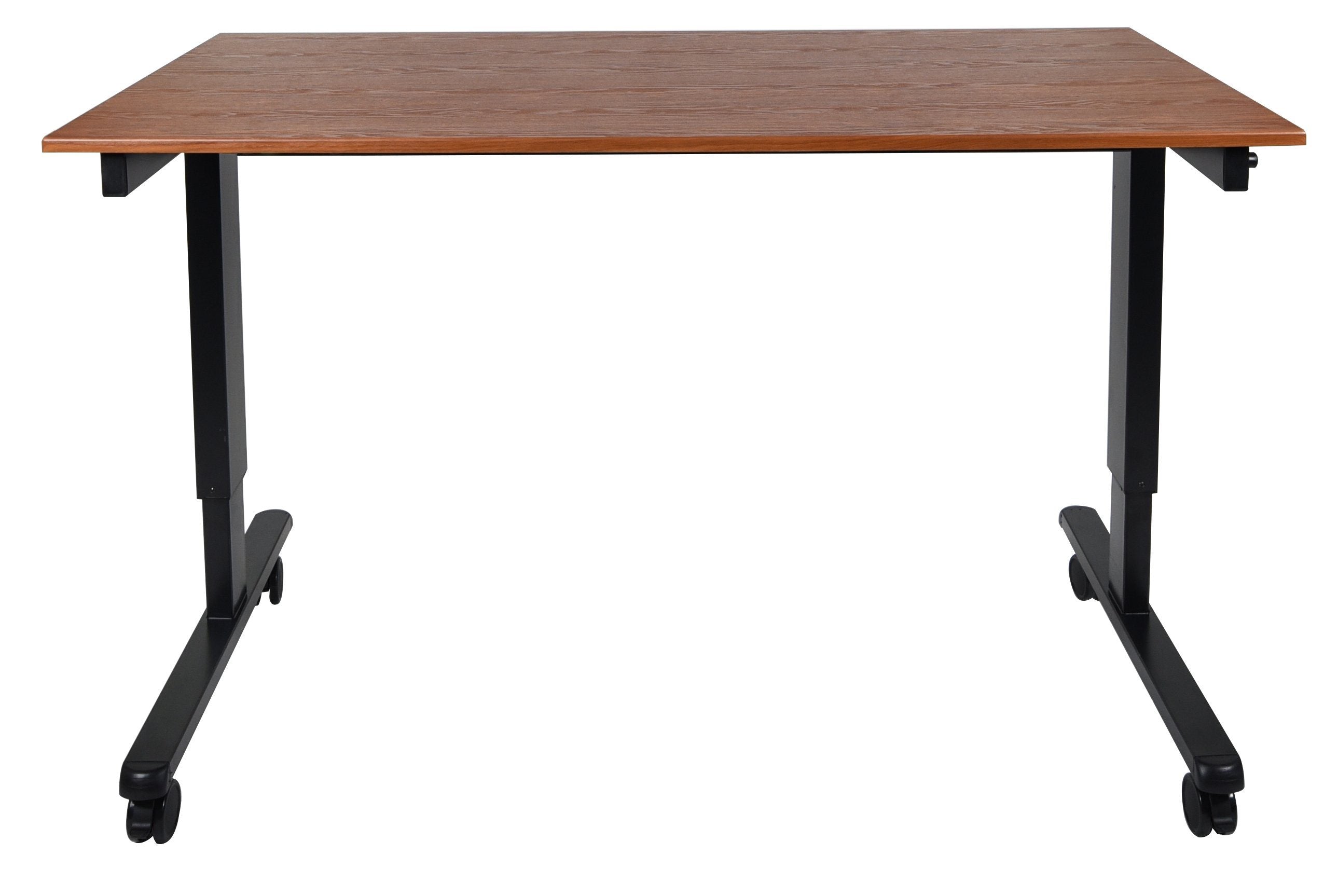 Luxor STANDCF60 BK/TK Adjustable Height Standing Desk - Ergonomic Crank Sit Stand Desk for Home & Office Workspace