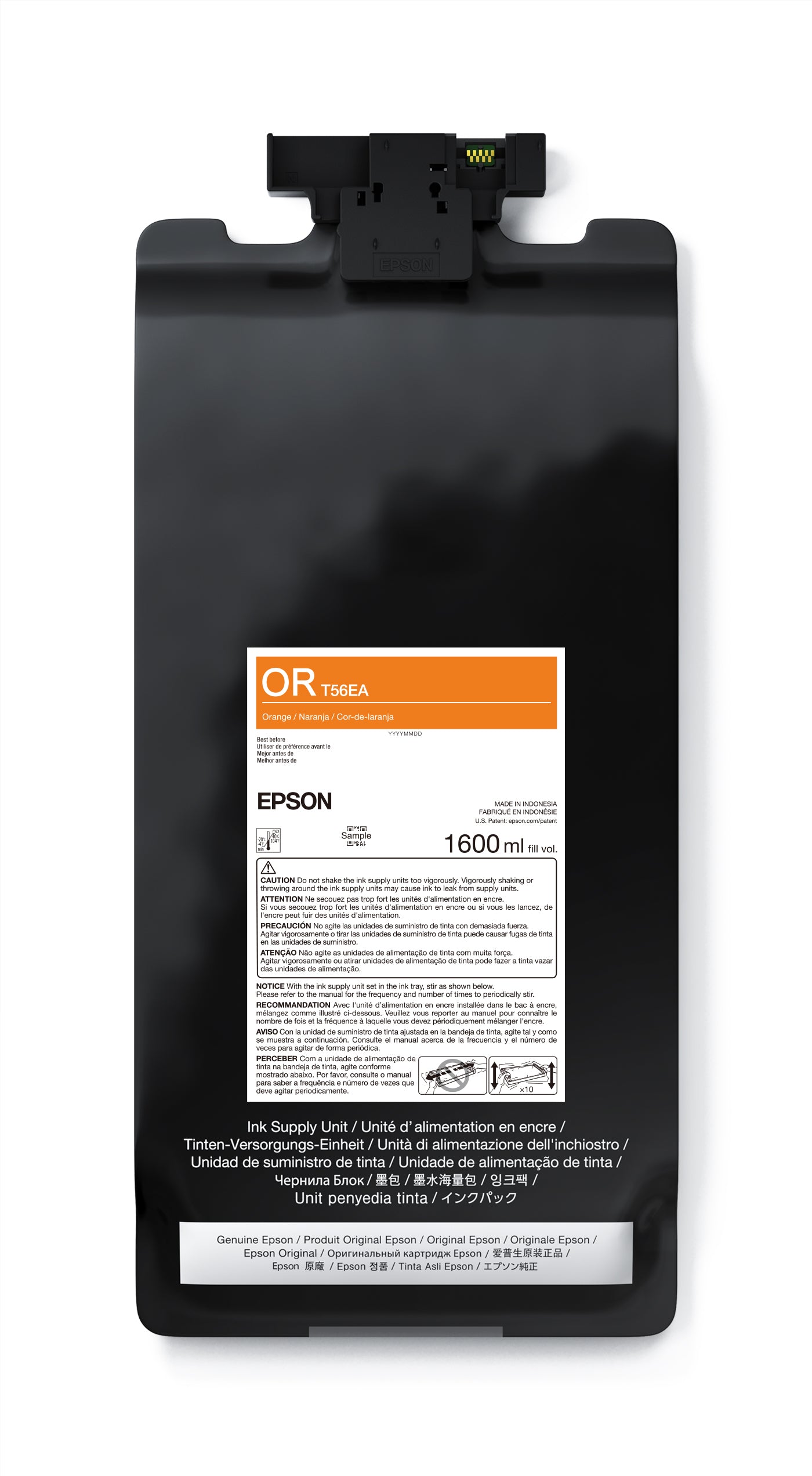 EPSON UltraChrome PRO12 Orange Ink Bag 1.6L (P20570 T56EA20) - High-Quality Printer Ink for Professional Printing, Large Format Printing, and Commercial Use