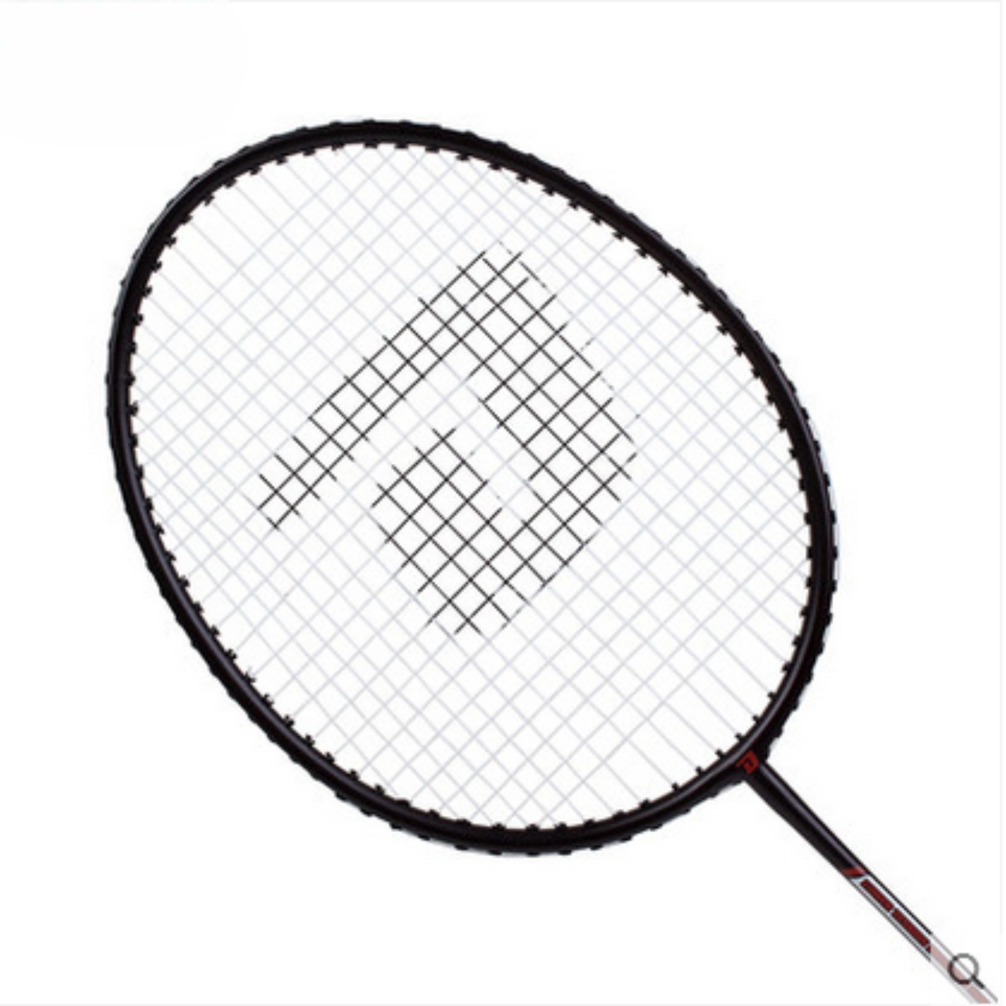 DHS 3010 Pre-Strung Badminton Racket - Professional Carbon Fiber Badminton Racket for Adults & Beginners - Perfect for Indoor & Outdoor Games, Training, and Recreational Play [Black]