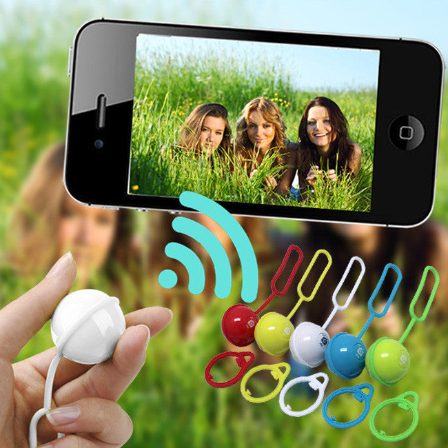 Bluetooth Selfie Remote Shutter for iPhone & Android - Magic Ball Self Timer for Group Photos, Travel & Vlogging