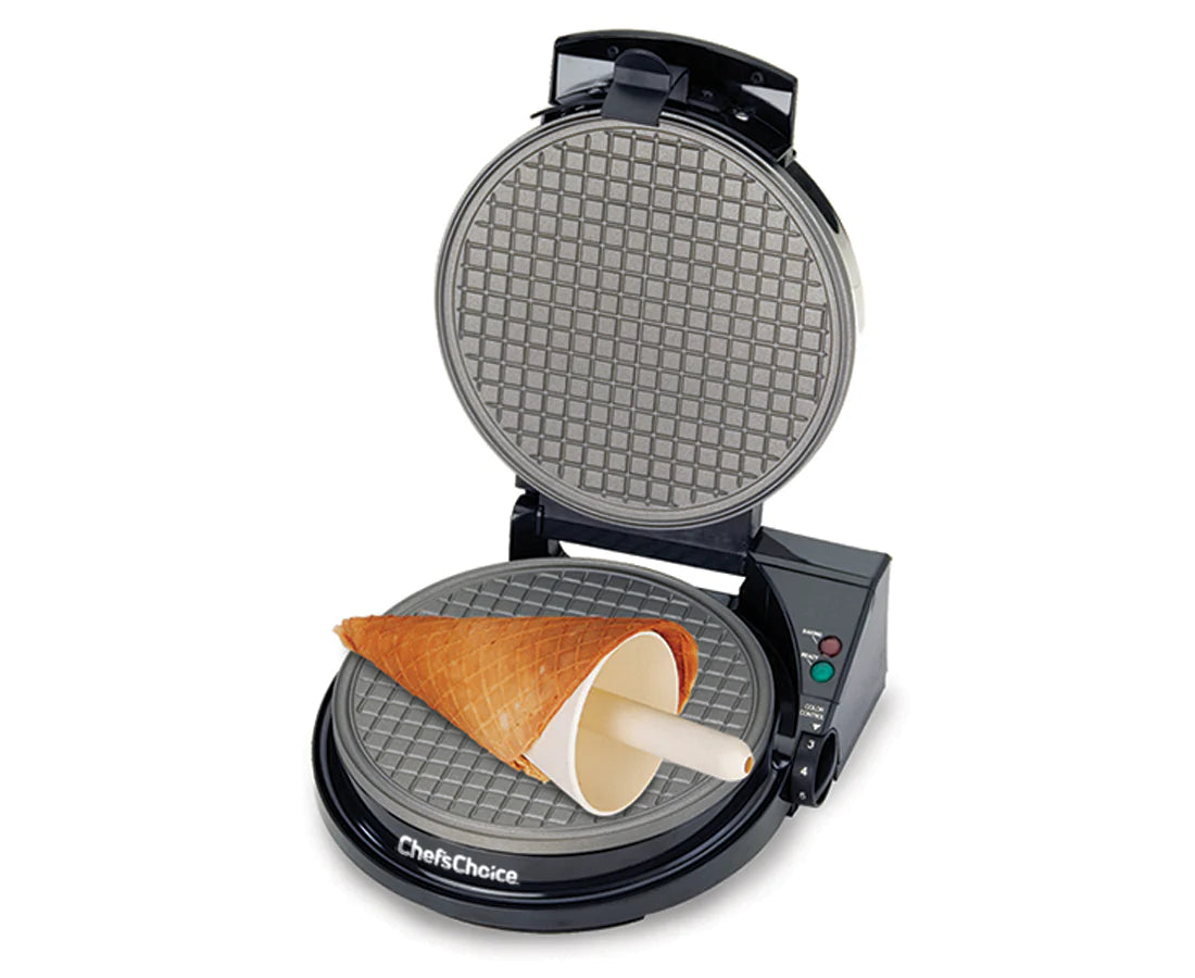 Chef's Choice 838 Waffle Cone Express Maker - Professional Electric Ice Cream Cone Machine for Home & Commercial Use - Perfect for Parties, Dessert Shops & DIY Sweet Treats