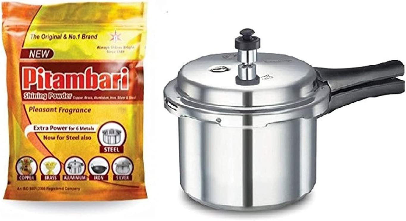 Pitambari Shining Powder - 1KG Metal Cleaner for Gold, Silver, Brass, Copper, Aluminum & Steel (Pack of 3) | Jewelry & Utensil Polish for Home & Professional Use