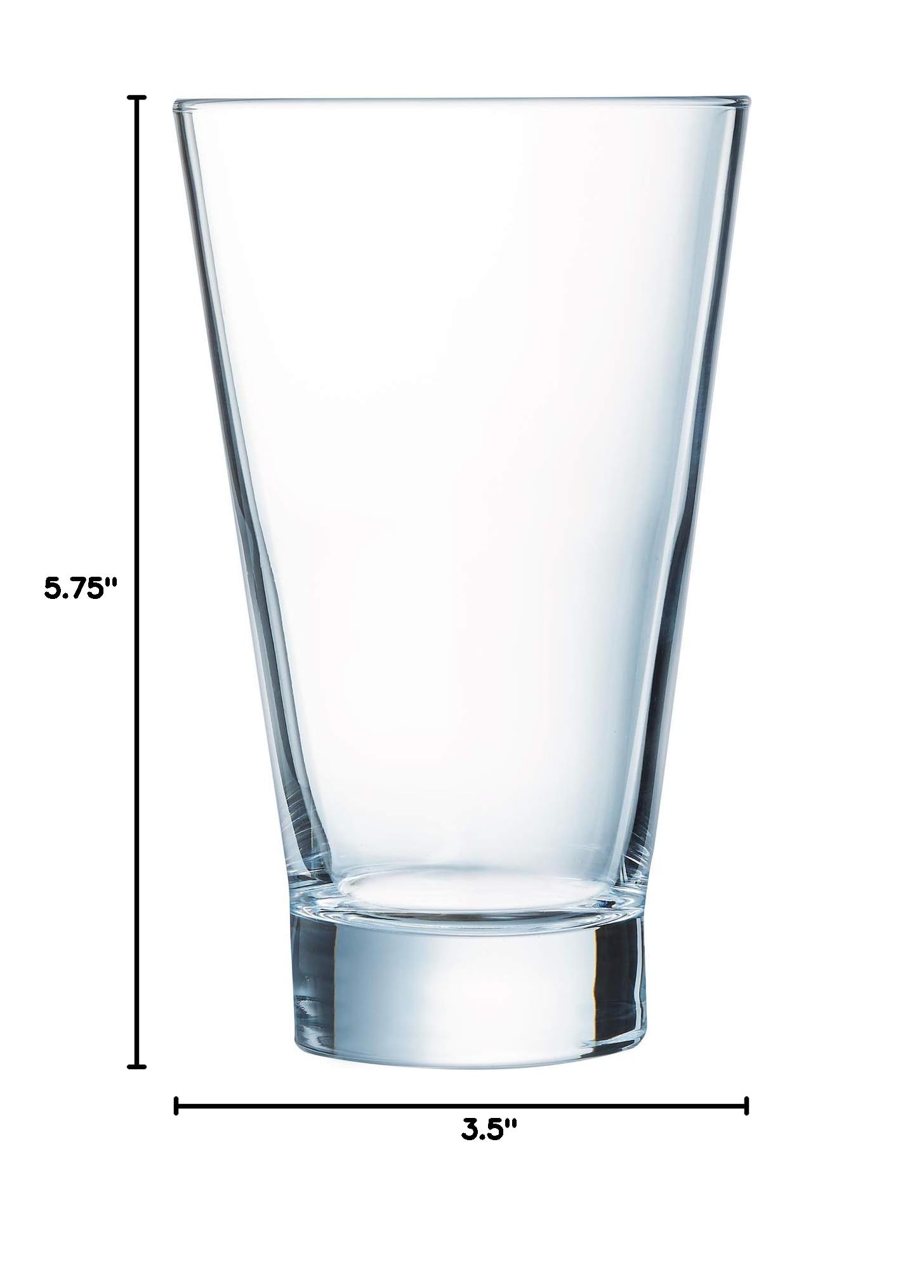 Arcoroc ARC 79698 Shetland 420ml Clear Long Drink Glasses - Set of 12 - Durable Glassware for Cocktails, Iced Tea & Entertaining - Perfect for Bars, Restaurants & Home Use