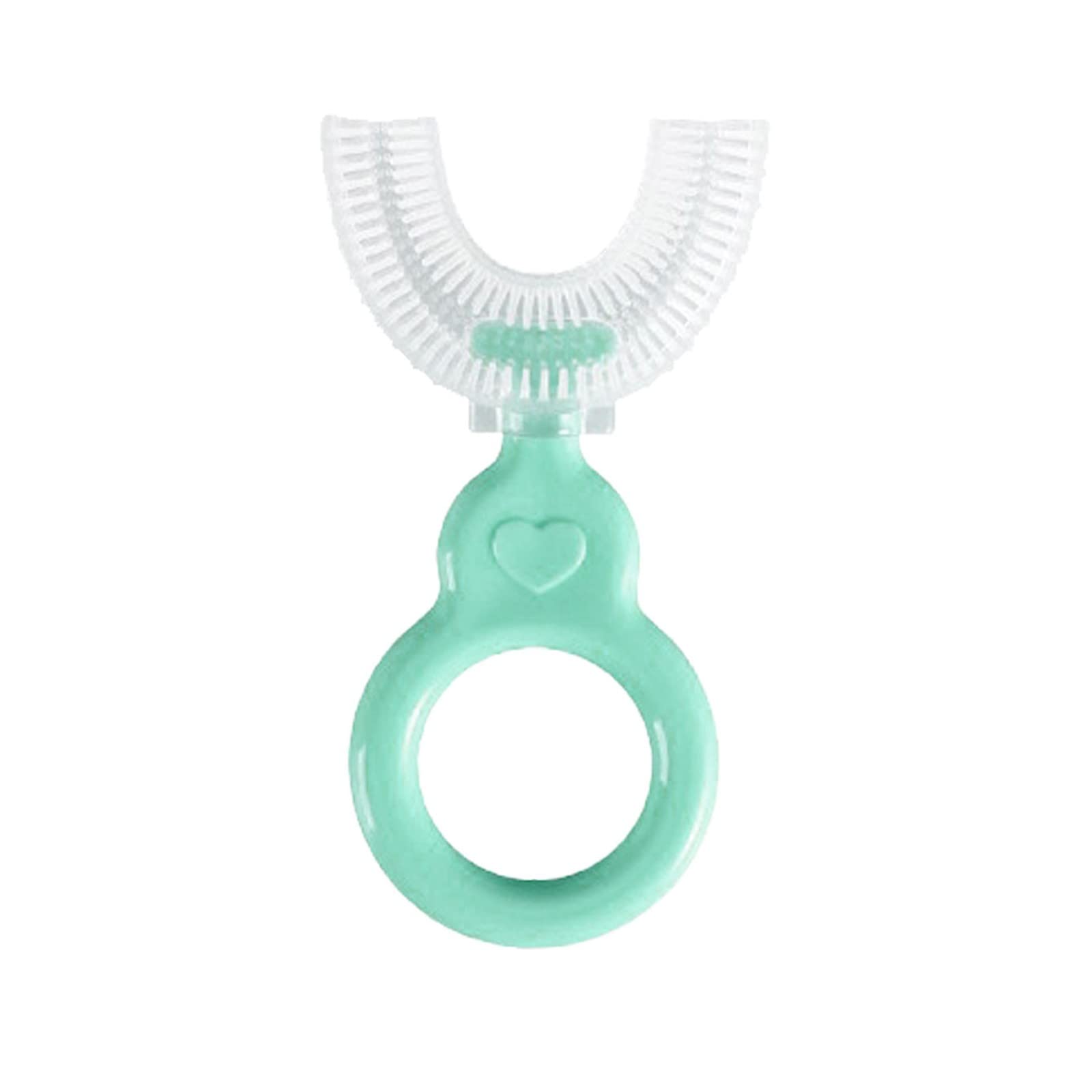 360° Soft Silicone U-Shaped Kids Toothbrush for Ages 2-12 - Gentle Whitening & Cleaning | Perfect for Toddler Dental Care & Travel Use