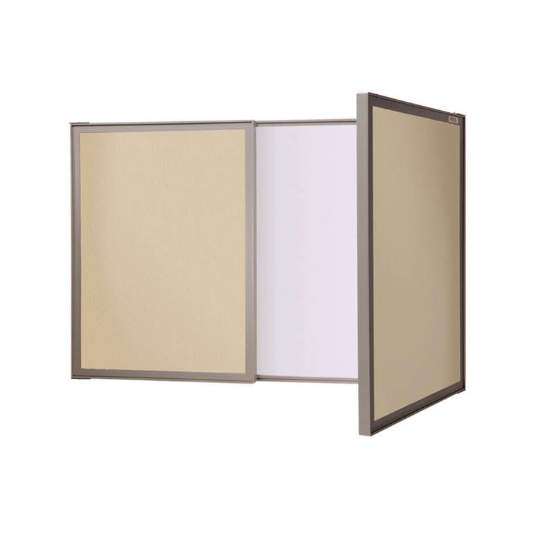VisuALL Magnetic Dry Erase Whiteboard with Cork Bulletin Board - Perfect for Office Meetings, Classroom Presentations & Home Organization