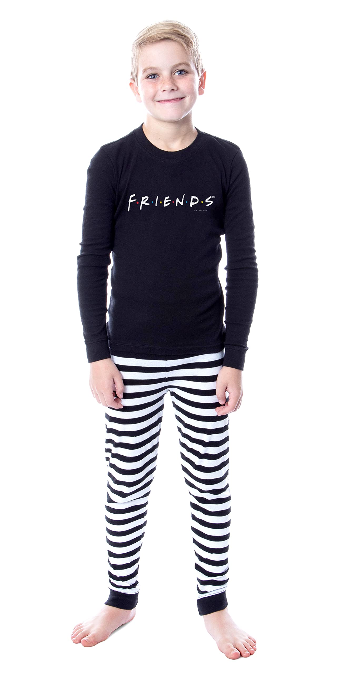 INTIMO Friends TV Show Series Tight Fit Cotton Matching Family Pajama Set - Cozy Matching Sleepwear for Family Movie Nights & Holiday Gatherings