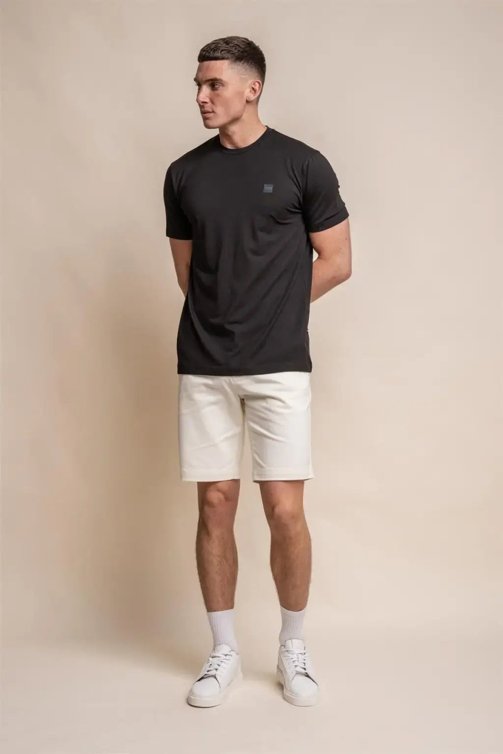 Cavani Men's Black Bogart T-Shirt - Comfortable Cotton Casual Tee for Everyday Wear, Work & Outings