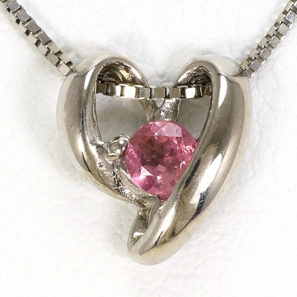 14K White Gold Pink Tourmaline Necklace for Women - Elegant Gemstone Jewelry Gift for Birthday, Anniversary & Valentine's Day | Perfect for Weddings, Parties & Special Occasions
