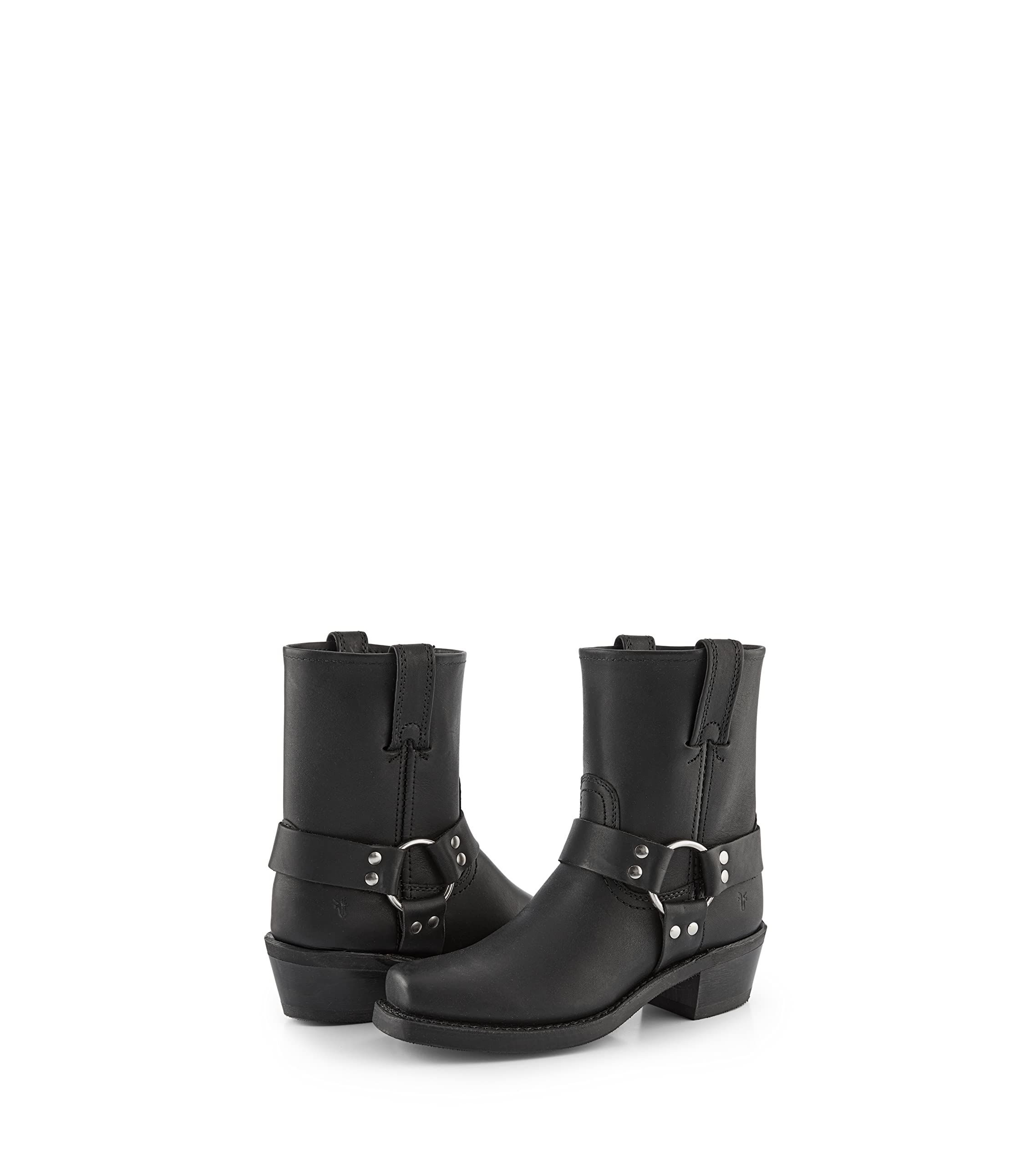 Frye Women's Harness 8R Boots - Italian Washed & Oiled Leather, Stacked Heel, Rubber Outsole | Western Style, Riding, Casual Wear & Outdoor Activities