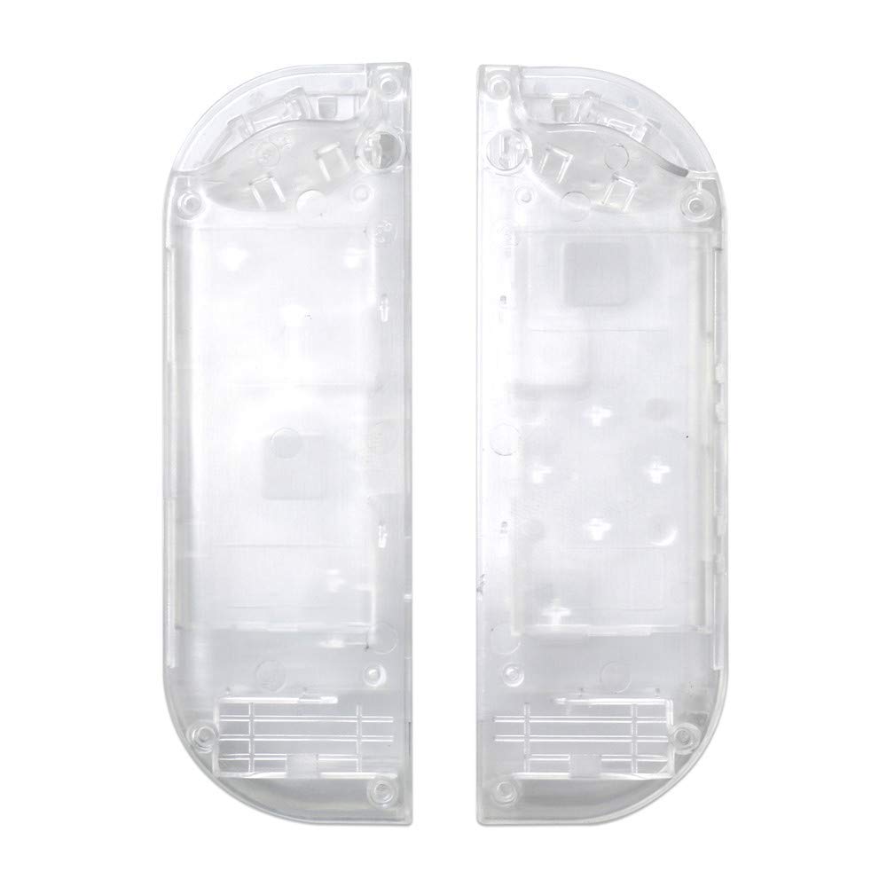 Clear Protective Housing Shell Case with Middle Frame for Nintendo Switch & Joy-Con Controllers - Durable Replacement Cover for Gaming, Travel & Home Entertainment