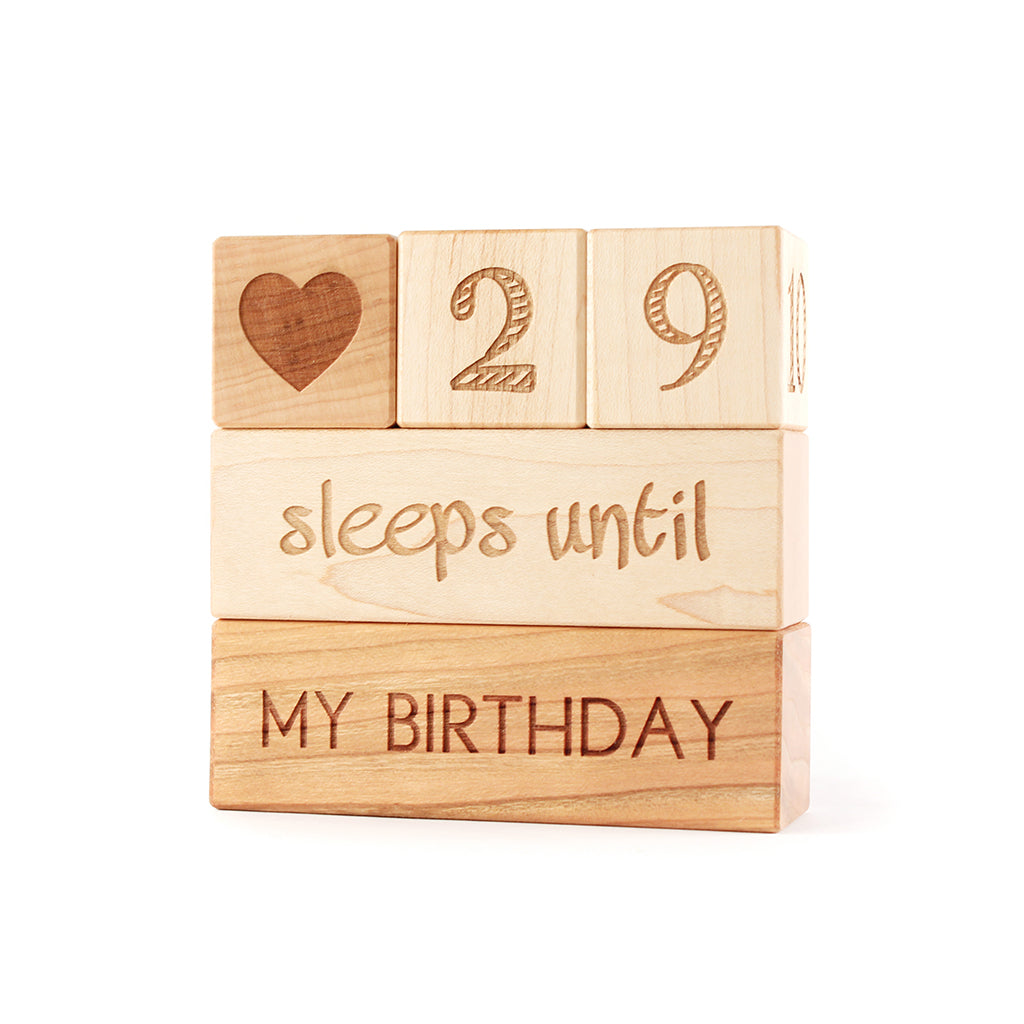 Christmas Countdown Blocks - Wooden Advent Calendar with Numbers for Holiday Decor - Perfect for Home, Office & Classroom Countdown to Christmas