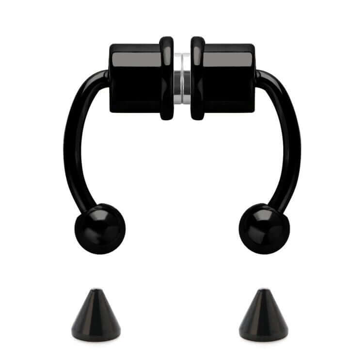 Magnetic Fake Nose Ring - Non Piercing Horseshoe Nose Jewelry for Women & Teens | Perfect for Parties, Cosplay & Everyday Fashion Accessories