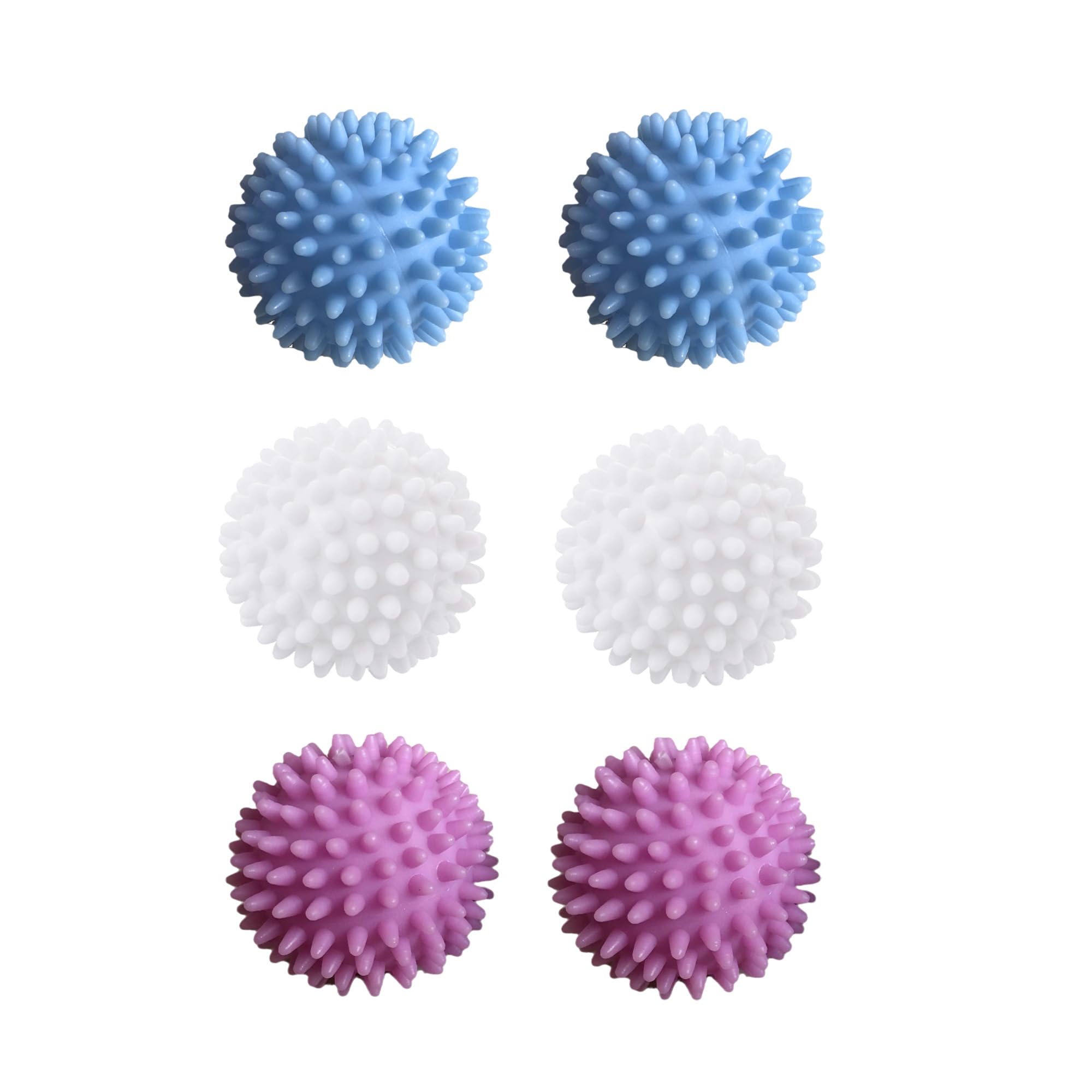 6 Pack Eco-Friendly Wool Dryer Balls for Laundry - Reduce Drying Time, Static & Pet Hair - Reusable Fabric Softener Alternative for Clothes, Bedding & Towels - Perfect for Large Loads & Energy Savings