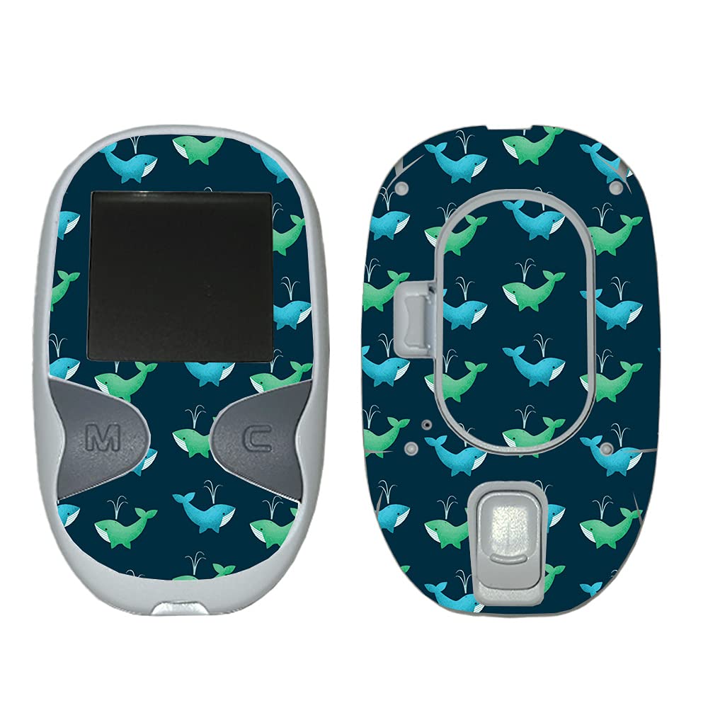 MightySkins Vinyl Skin Wrap for Care Touch Glucose Meter - Whale Wave Design | Protective & Durable Decal Cover | Easy to Apply & Remove | Made in USA | Perfect for Diabetes Management & Personalized Style Enhancement