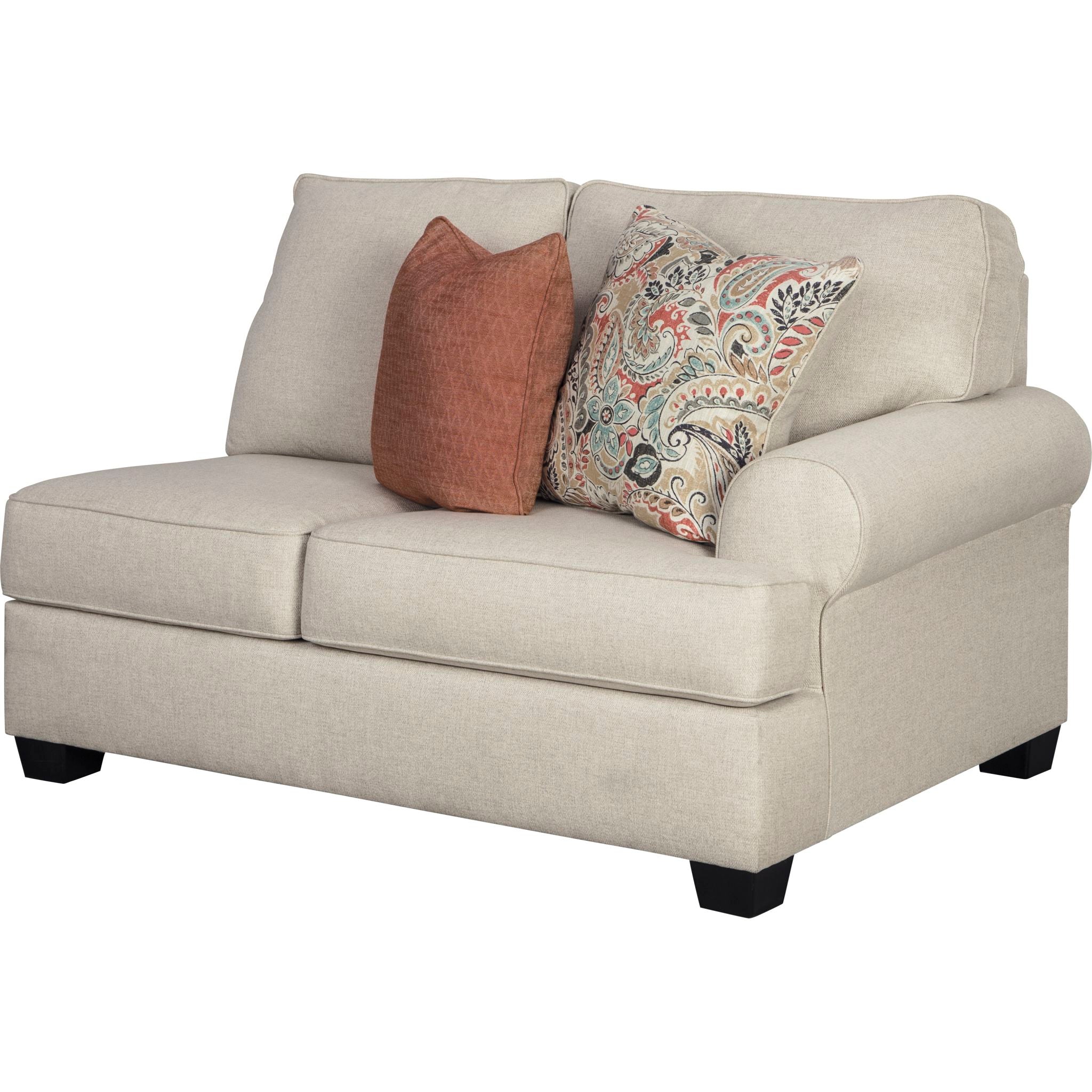 Amici 2-Piece Sectional Sofa Set - Premium Linen Fabric - Modern Living Room Furniture for Small Spaces & Apartments - Perfect for Lounging, Entertaining & Family Gatherings